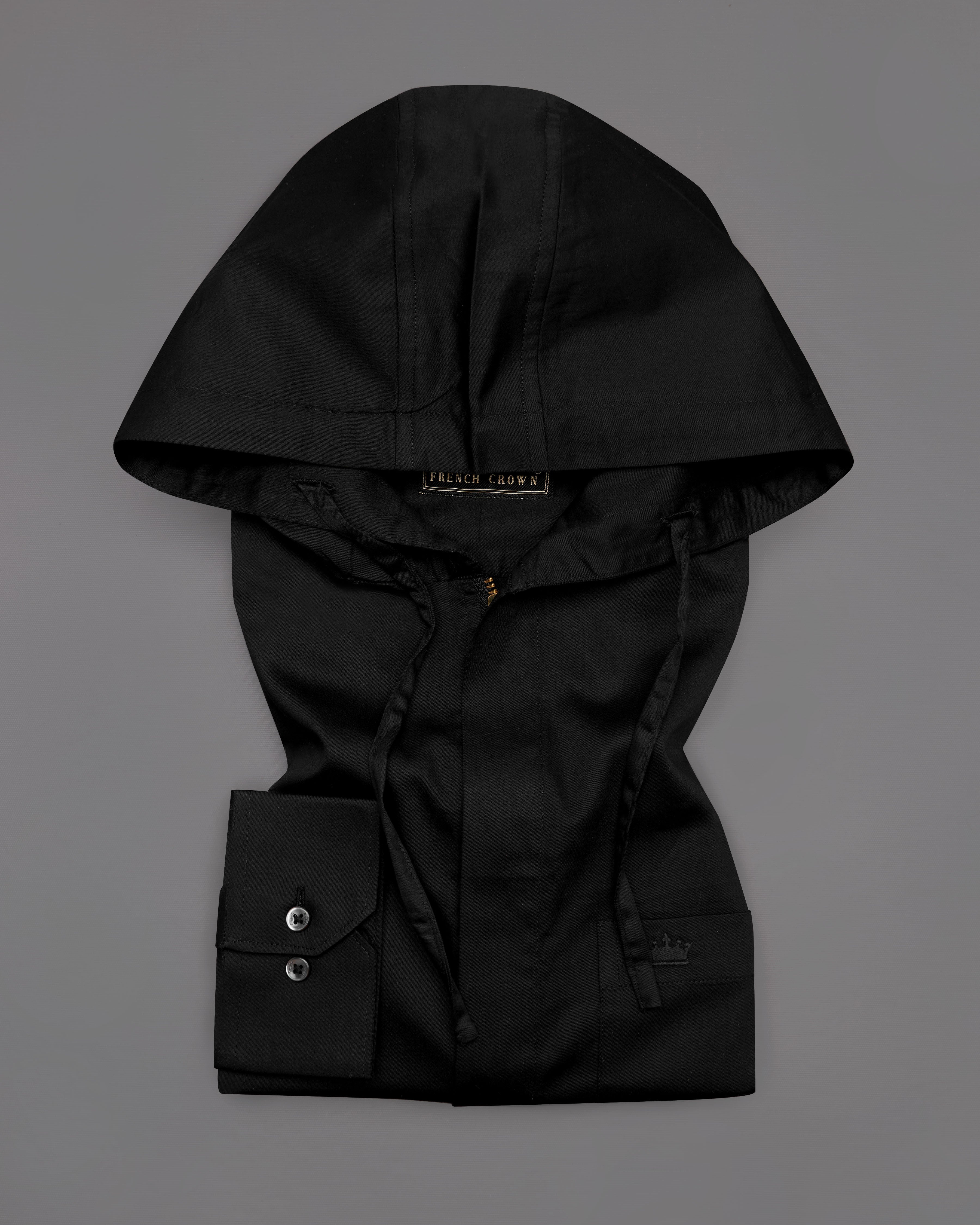 Jade Black Premium Satin Zipper Shirt with Hoodie 4962-CHD-BLK-P55-38, 4962-CHD-BLK-P55-H-38, 4962-CHD-BLK-P55-39, 4962-CHD-BLK-P55-H-39, 4962-CHD-BLK-P55-40, 4962-CHD-BLK-P55-H-40, 4962-CHD-BLK-P55-42, 4962-CHD-BLK-P55-H-42, 4962-CHD-BLK-P55-44, 4962-CHD-BLK-P55-H-44, 4962-CHD-BLK-P55-46, 4962-CHD-BLK-P55-H-46, 4962-CHD-BLK-P55-48, 4962-CHD-BLK-P55-H-48, 4962-CHD-BLK-P55-50, 4962-CHD-BLK-P55-H-50, 4962-CHD-BLK-P55-52, 4962-CHD-BLK-P55-H-52