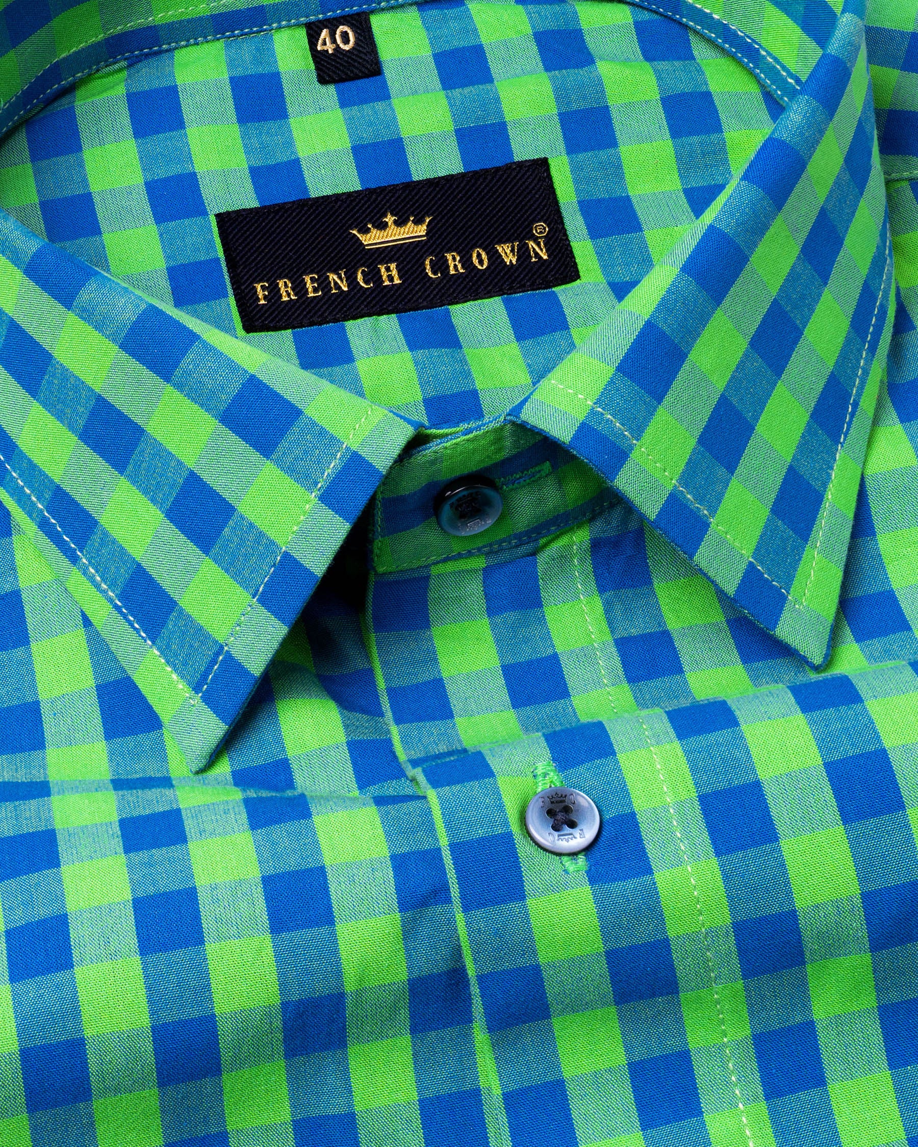 Screamin’ Green and Smalt Blue Premium Cotton Shirt 4967-BLE-38, 4967-BLE-H-38, 4967-BLE-39, 4967-BLE-40, 4967-BLE-H-40, 4967-BLE-H-42, 4967-BLE-44, 4967-BLE-46, 4967-BLE-50, 4967-BLE-52, 4967-BLE-H-39, 4967-BLE-H-46, 4967-BLE-H-52, 4967-BLE-42, 4967-BLE-H-44, 4967-BLE-48, 4967-BLE-H-48, 4967-BLE-H-50