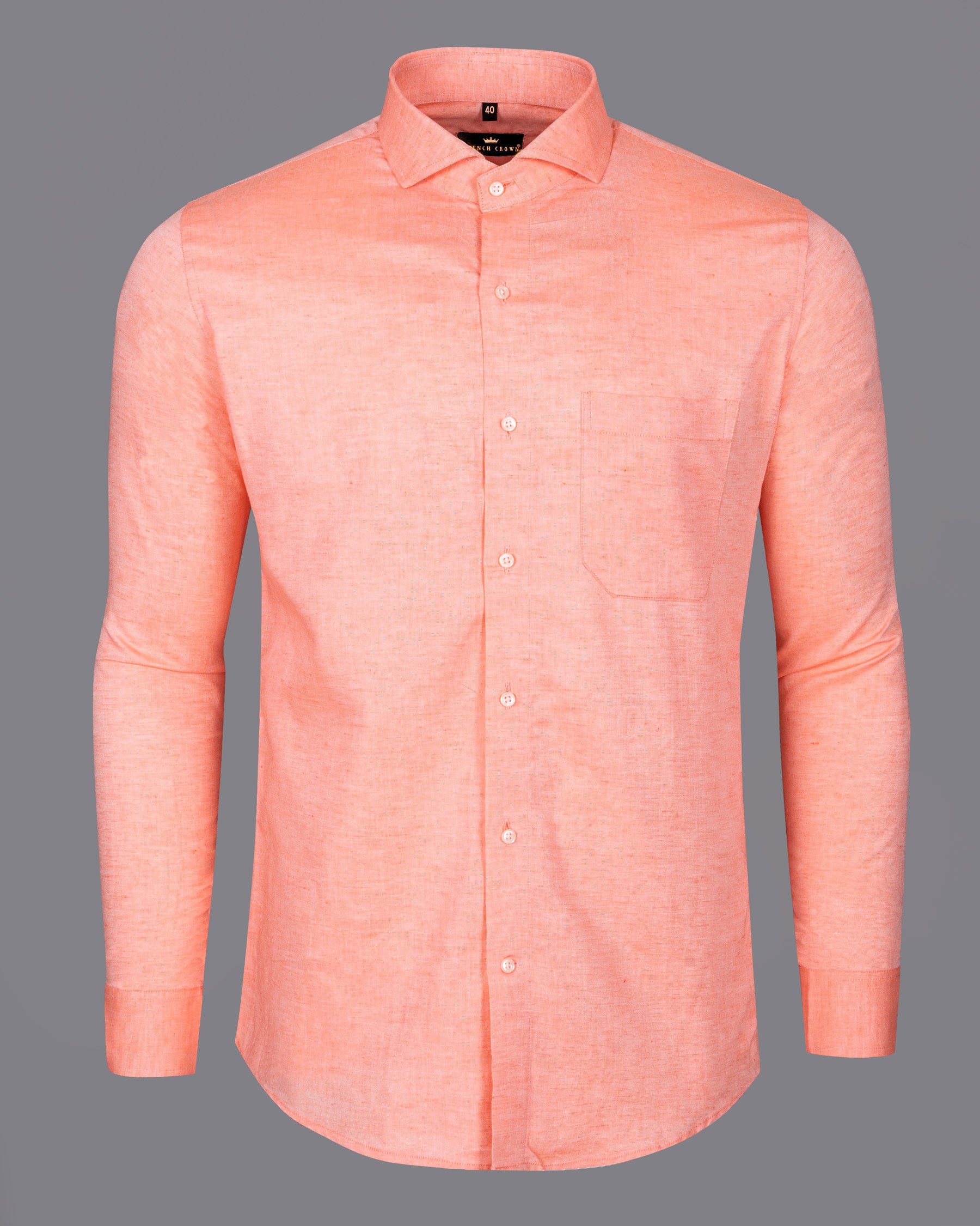 Tangerine Orange Luxurious Linen Shirt 4986-CA-38,4986-CA-H-38,4986-CA-39,4986-CA-H-39,4986-CA-40,4986-CA-H-40,4986-CA-42,4986-CA-H-42,4986-CA-44,4986-CA-H-44,4986-CA-46,4986-CA-H-46,4986-CA-48,4986-CA-H-48,4986-CA-50,4986-CA-H-50,4986-CA-52,4986-CA-H-52