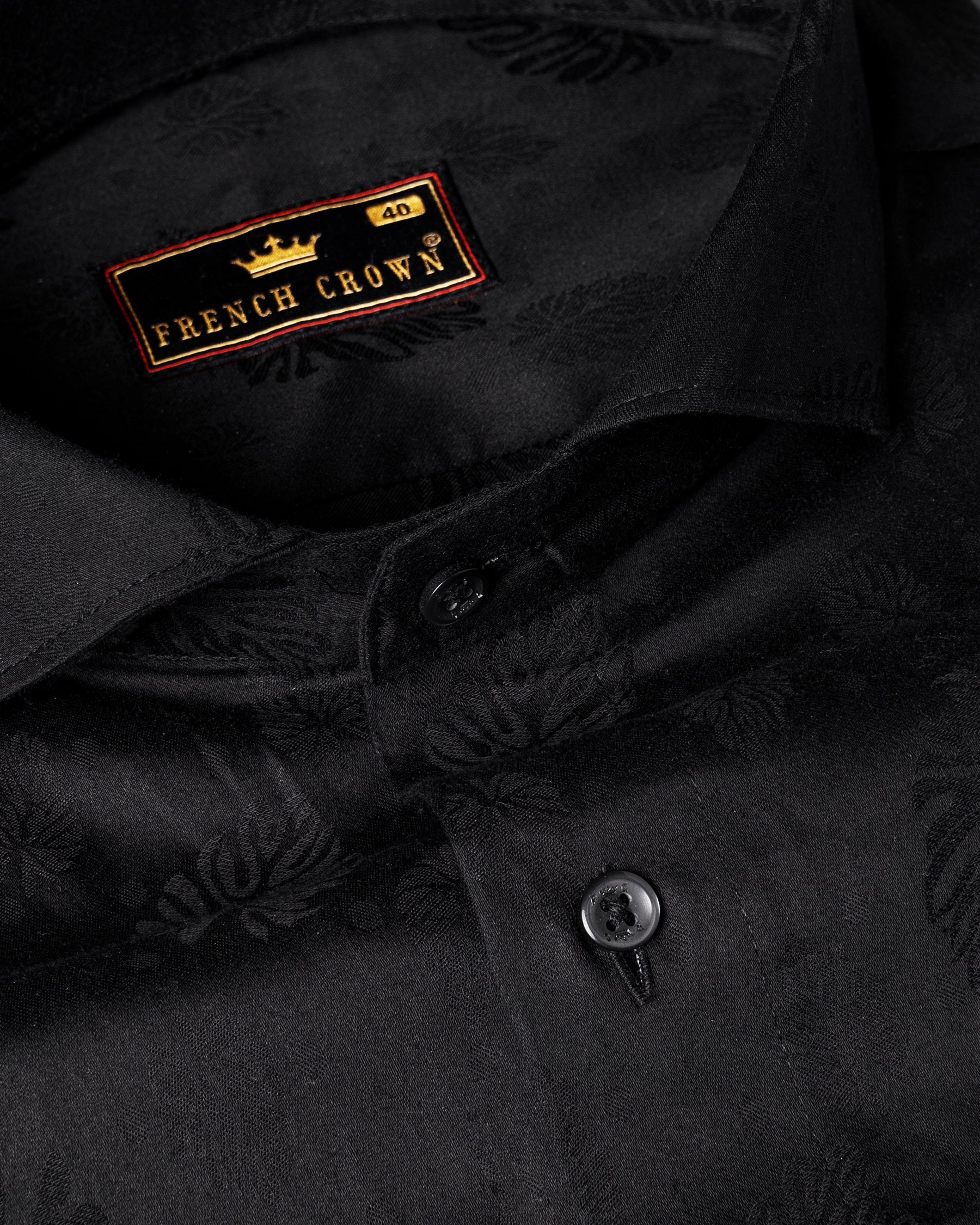 Jade Black Jacquard Textured Premium Giza Cotton Shirt 5092-CA-BLK-38, 5092-CA-BLK-H-38, 5092-CA-BLK-39, 5092-CA-BLK-H-39, 5092-CA-BLK-40, 5092-CA-BLK-H-40, 5092-CA-BLK-42, 5092-CA-BLK-H-42, 5092-CA-BLK-44, 5092-CA-BLK-H-44, 5092-CA-BLK-46, 5092-CA-BLK-H-46, 5092-CA-BLK-48, 5092-CA-BLK-H-48, 5092-CA-BLK-50, 5092-CA-BLK-H-50, 5092-CA-BLK-52, 5092-CA-BLK-H-52