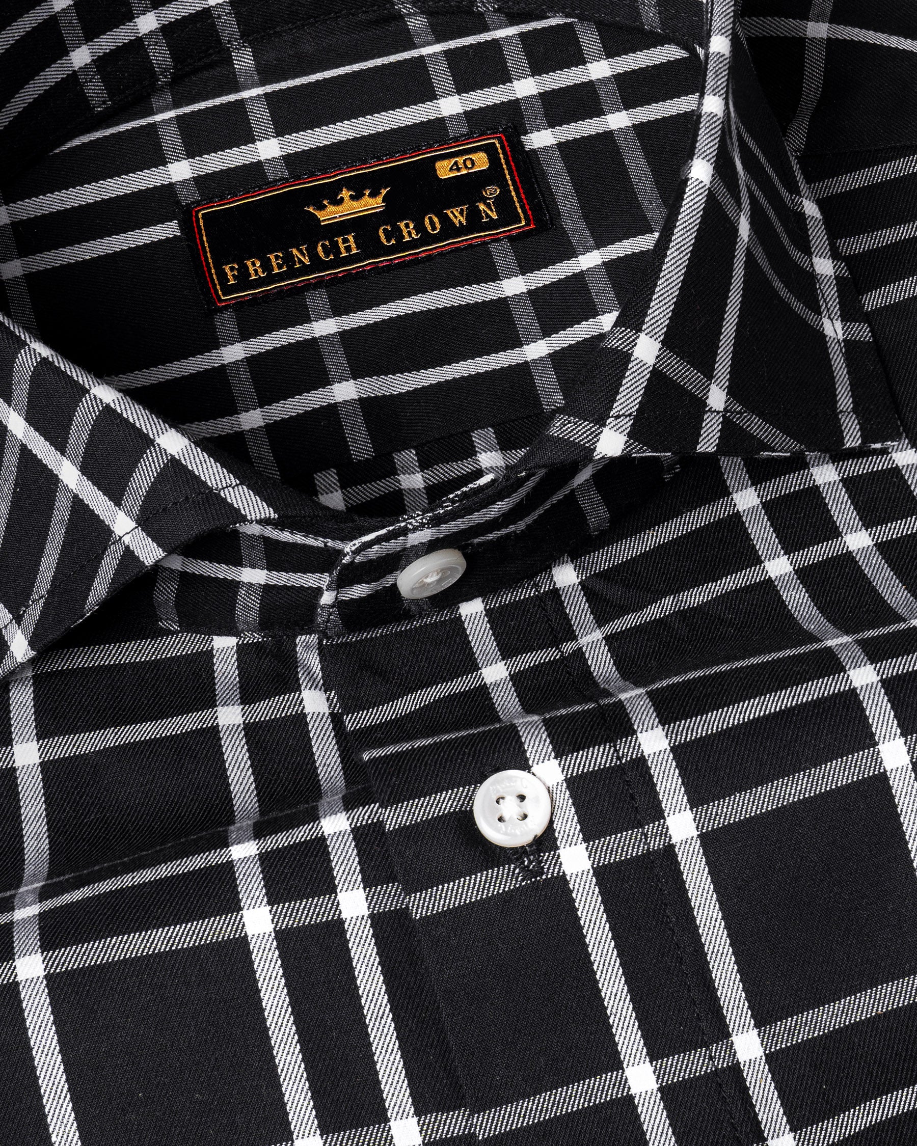 Jade Black Plaid Premium Cotton Shirt 5135-CA-38, 5135-CA-H-38, 5135-CA-39, 5135-CA-H-39, 5135-CA-40, 5135-CA-H-40, 5135-CA-42, 5135-CA-H-42, 5135-CA-44, 5135-CA-H-44, 5135-CA-46, 5135-CA-H-46, 5135-CA-48, 5135-CA-H-48, 5135-CA-50, 5135-CA-H-50, 5135-CA-52, 5135-CA-H-52