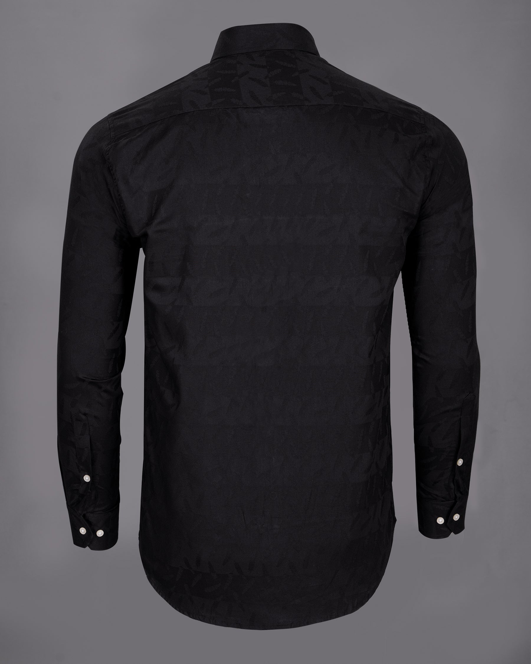 Jade Black Jacquard Textured Premium Giza Cotton Shirt 5169-38, 5169-H-38, 5169-39, 5169-H-39, 5169-40, 5169-H-40, 5169-42, 5169-H-42, 5169-44, 5169-H-44, 5169-46, 5169-H-46, 5169-48, 5169-H-48, 5169-50, 5169-H-50, 5169-52, 5169-H-52