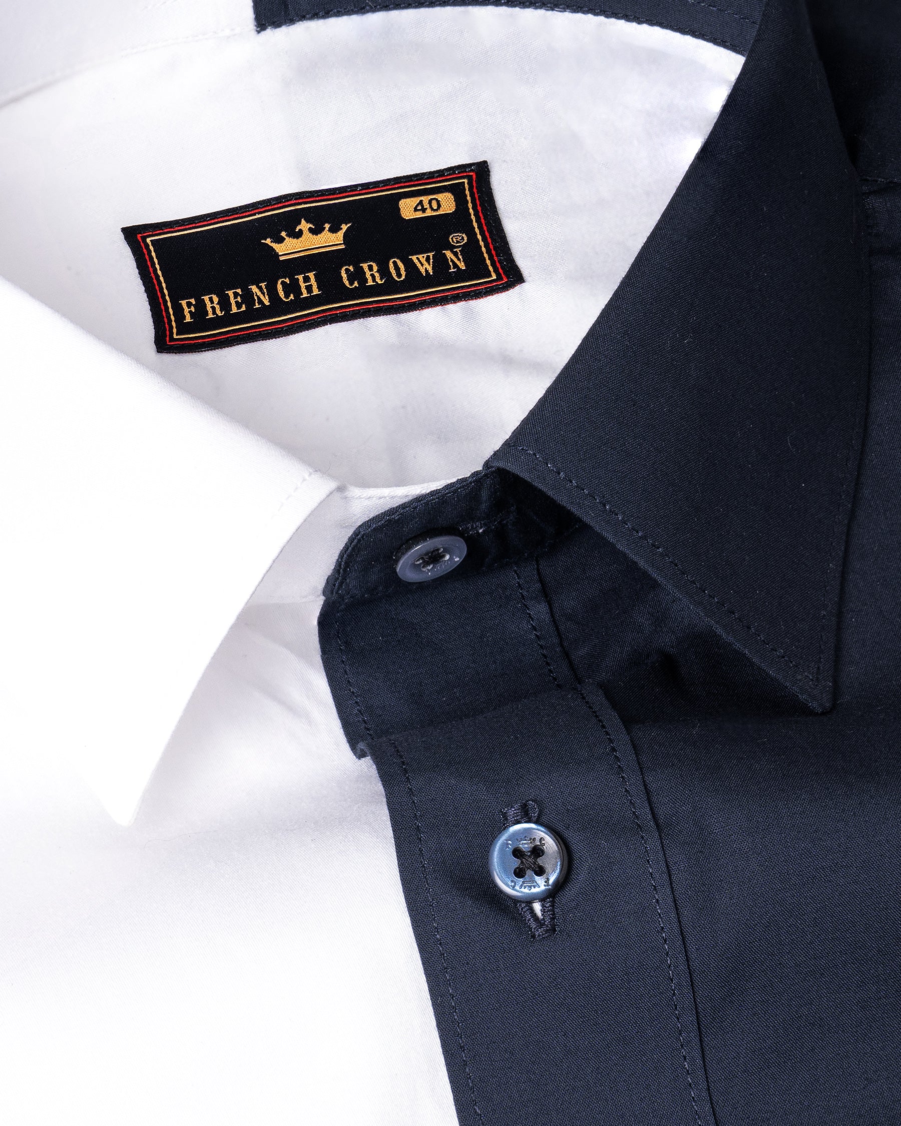 Bright White with navy Patterned Premium Cotton Shirt 5202-BLE-P80-H-38, 5202-BLE-P80-H-39, 5202-BLE-P80-H-40, 5202-BLE-P80-H-42, 5202-BLE-P80-H-44, 5202-BLE-P80-H-46, 5202-BLE-P80-H-48, 5202-BLE-P80-H-50, 5202-BLE-P80-H-52