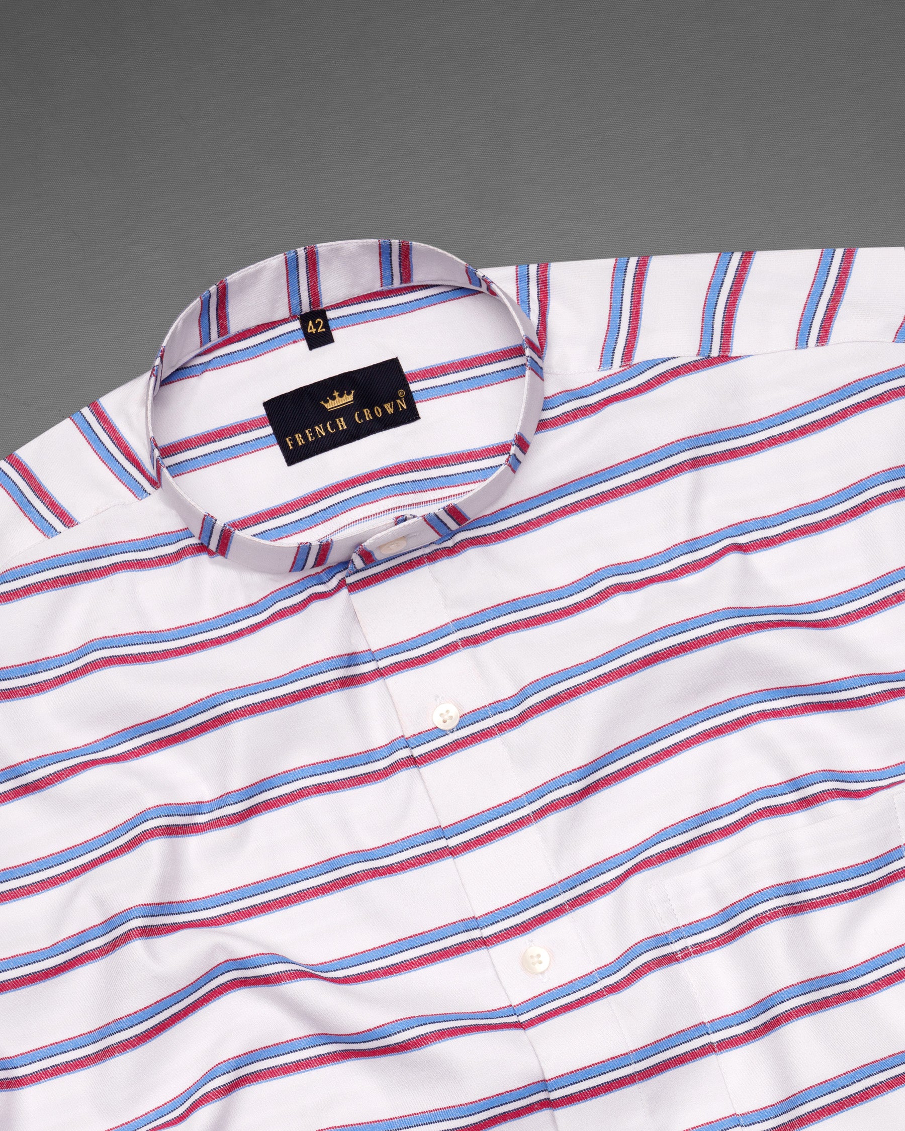 Off White Multicolors Striped Premium Twill Shirt 5294-M-38, 5294-M-H-38, 5294-M-39, 5294-M-H-39, 5294-M-40, 5294-M-H-40, 5294-M-42, 5294-M-H-42, 5294-M-44, 5294-M-H-44, 5294-M-46, 5294-M-H-46, 5294-M-48, 5294-M-H-48, 5294-M-50, 5294-M-H-50, 5294-M-52, 5294-M-H-52