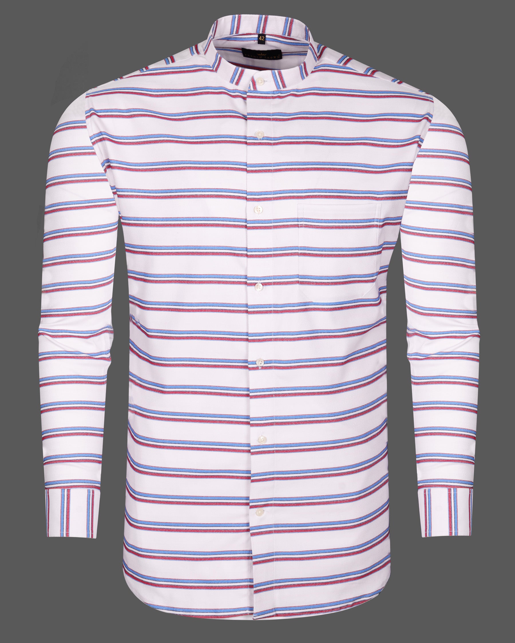 Off White Multicolors Striped Premium Twill Shirt 5294-M-38, 5294-M-H-38, 5294-M-39, 5294-M-H-39, 5294-M-40, 5294-M-H-40, 5294-M-42, 5294-M-H-42, 5294-M-44, 5294-M-H-44, 5294-M-46, 5294-M-H-46, 5294-M-48, 5294-M-H-48, 5294-M-50, 5294-M-H-50, 5294-M-52, 5294-M-H-52