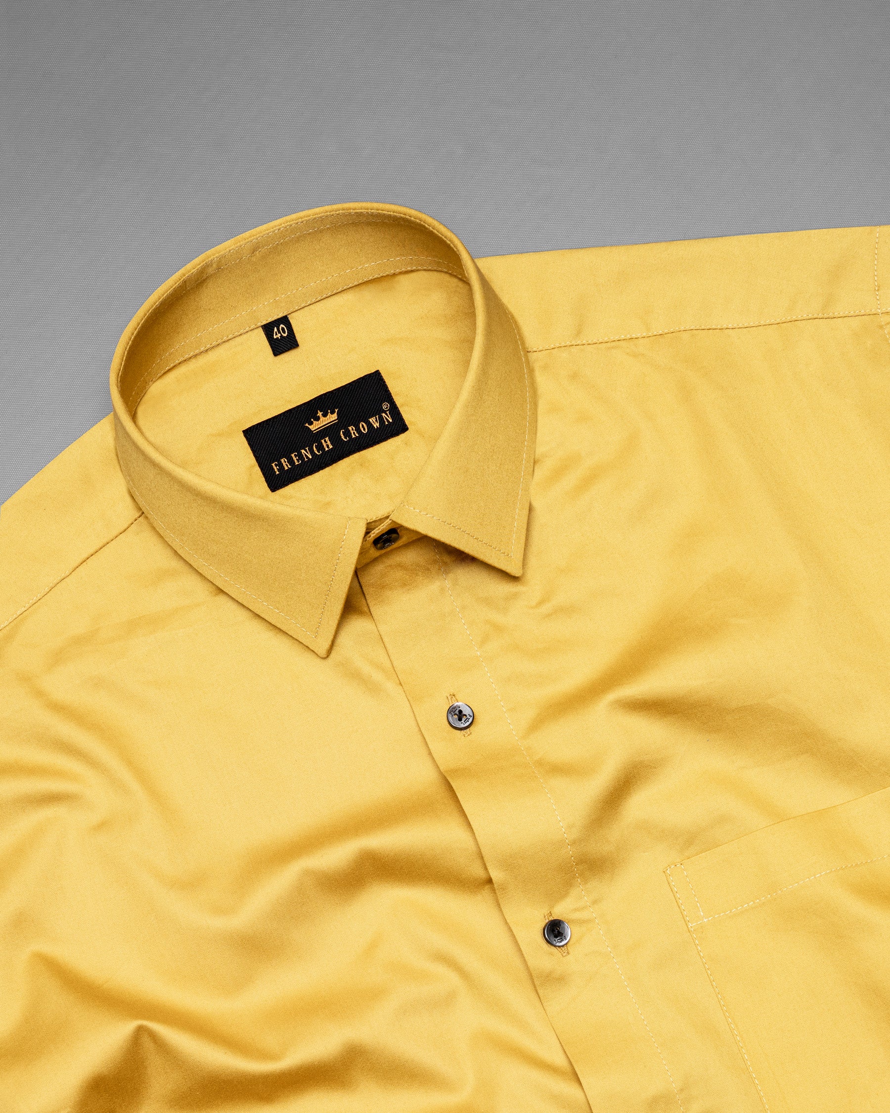Ronchi Yellow Premium Satin Shirt 5307-BLK-38, 5307-BLK-H-38, 5307-BLK-39, 5307-BLK-H-39, 5307-BLK-40, 5307-BLK-H-40, 5307-BLK-42, 5307-BLK-H-42, 5307-BLK-44, 5307-BLK-H-44, 5307-BLK-46, 5307-BLK-H-46, 5307-BLK-48, 5307-BLK-H-48, 5307-BLK-50, 5307-BLK-H-50, 5307-BLK-52, 5307-BLK-H-52
