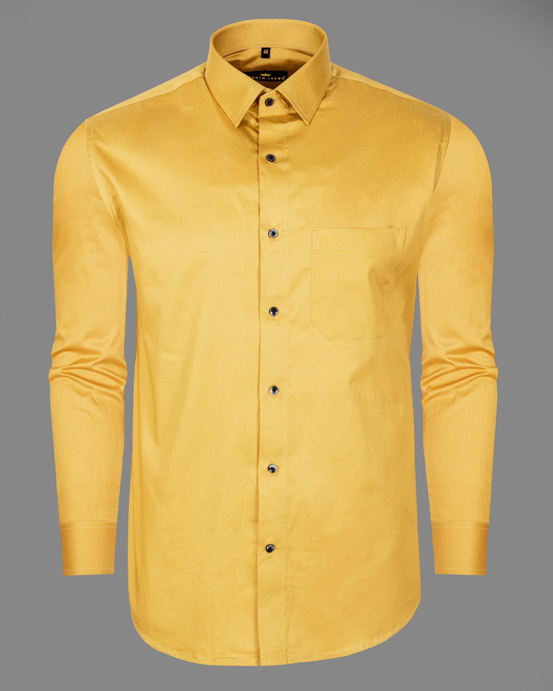 Ronchi Yellow Premium Satin Shirt 5307-BLK-38, 5307-BLK-H-38, 5307-BLK-39, 5307-BLK-H-39, 5307-BLK-40, 5307-BLK-H-40, 5307-BLK-42, 5307-BLK-H-42, 5307-BLK-44, 5307-BLK-H-44, 5307-BLK-46, 5307-BLK-H-46, 5307-BLK-48, 5307-BLK-H-48, 5307-BLK-50, 5307-BLK-H-50, 5307-BLK-52, 5307-BLK-H-52