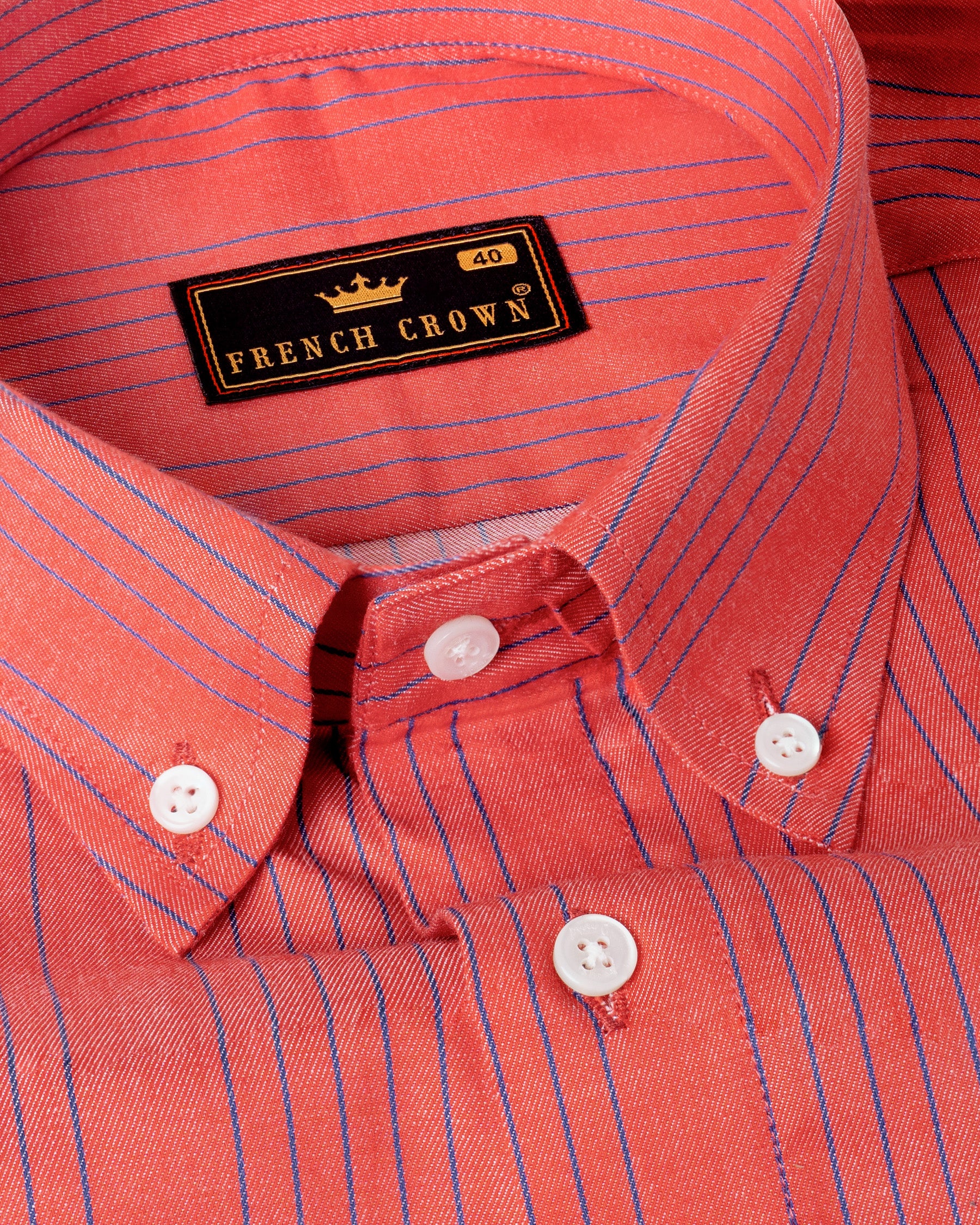 Carnation with Meteorite Blue Twill Striped Premium Cotton Shirt 5330-BD-38, 5330-BD-H-38, 5330-BD-39, 5330-BD-H-39, 5330-BD-40, 5330-BD-H-40, 5330-BD-42, 5330-BD-H-42, 5330-BD-44, 5330-BD-H-44, 5330-BD-46, 5330-BD-H-46, 5330-BD-48, 5330-BD-H-48, 5330-BD-50, 5330-BD-H-50, 5330-BD-52, 5330-BD-H-52