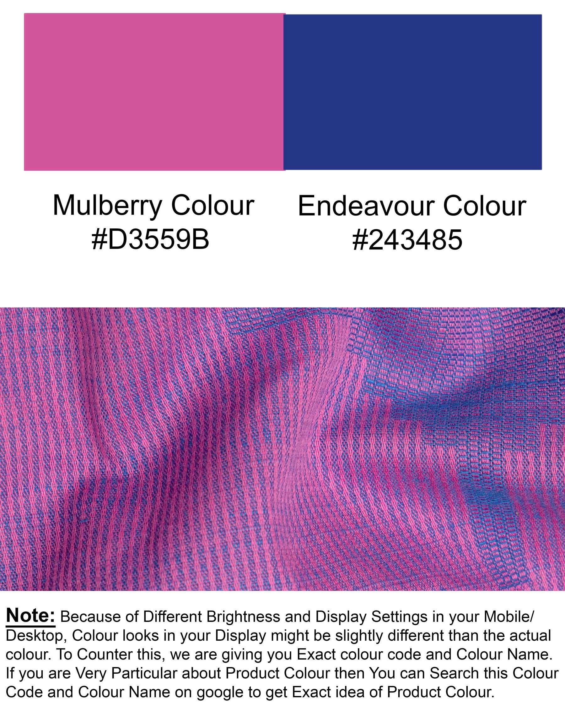 Mulberry Pink Striped and Dobby Textured Kurta Shirt 5389-KS-38, 5389-KS-H-38, 5389-KS-39, 5389-KS-H-39, 5389-KS-40, 5389-KS-H-40, 5389-KS-42, 5389-KS-H-42, 5389-KS-44, 5389-KS-H-44, 5389-KS-46, 5389-KS-H-46, 5389-KS-48, 5389-KS-H-48, 5389-KS-50, 5389-KS-H-50, 5389-KS-52, 5389-KS-H-52