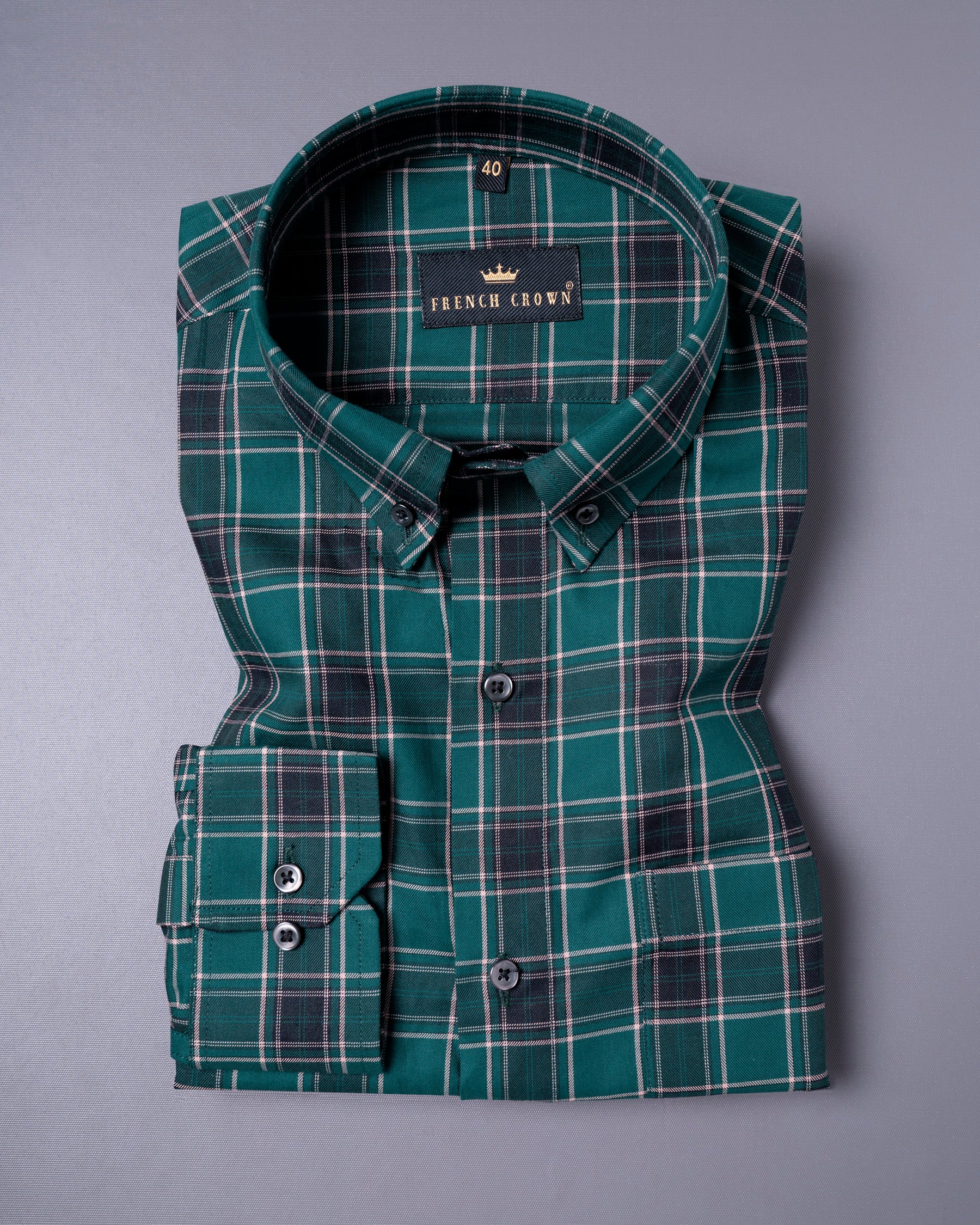 Plantation Green Twill Plaid Premium Cotton Shirt 5461-BD-BLK-38, 5461-BD-BLK-H-38, 5461-BD-BLK-39, 5461-BD-BLK-H-39, 5461-BD-BLK-40, 5461-BD-BLK-H-40, 5461-BD-BLK-42, 5461-BD-BLK-H-42, 5461-BD-BLK-44, 5461-BD-BLK-H-44, 5461-BD-BLK-46, 5461-BD-BLK-H-46, 5461-BD-BLK-48, 5461-BD-BLK-H-48, 5461-BD-BLK-50, 5461-BD-BLK-H-50, 5461-BD-BLK-52, 5461-BD-BLK-H-52