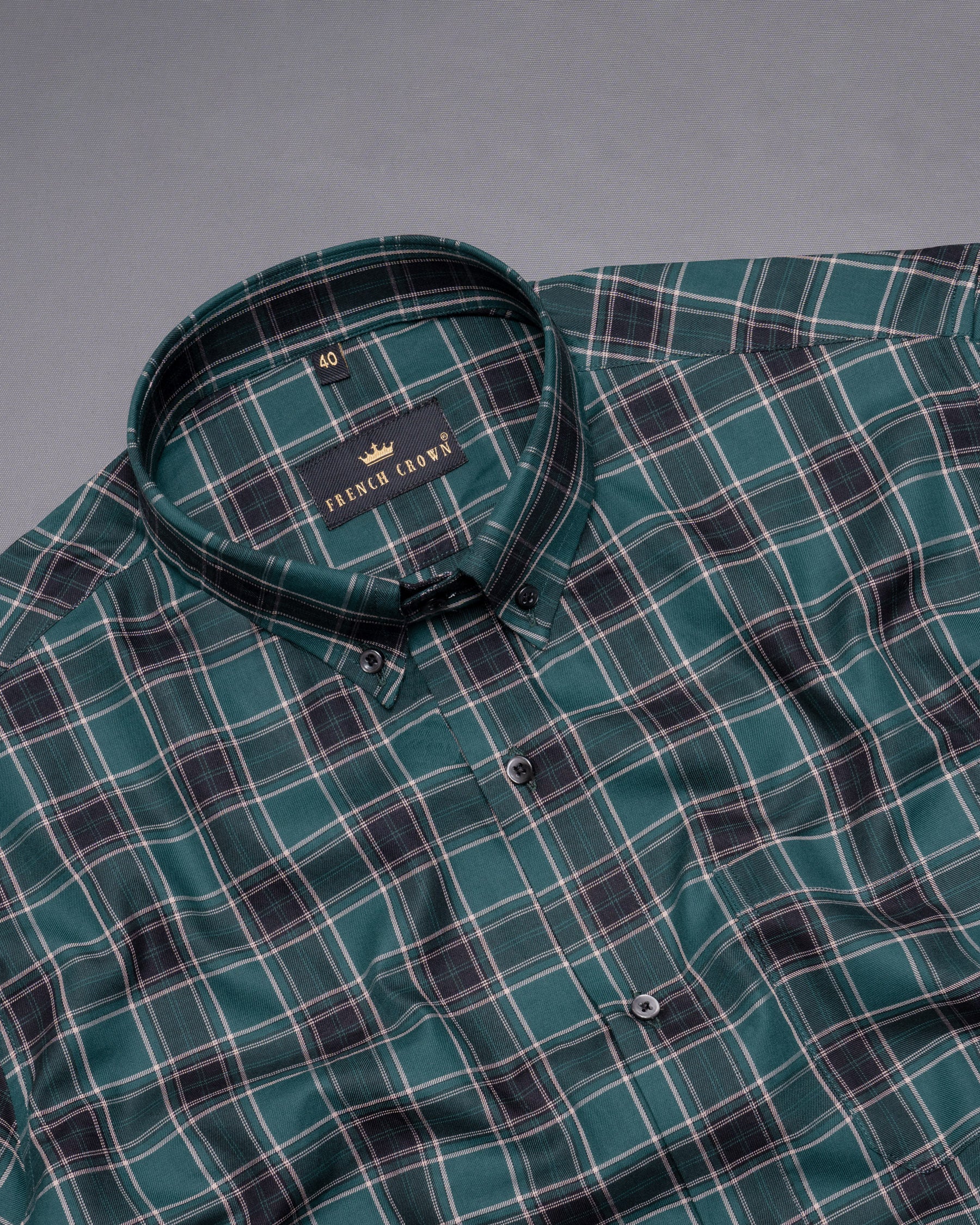 Plantation Green Twill Plaid Premium Cotton Shirt 5461-BD-BLK-38, 5461-BD-BLK-H-38, 5461-BD-BLK-39, 5461-BD-BLK-H-39, 5461-BD-BLK-40, 5461-BD-BLK-H-40, 5461-BD-BLK-42, 5461-BD-BLK-H-42, 5461-BD-BLK-44, 5461-BD-BLK-H-44, 5461-BD-BLK-46, 5461-BD-BLK-H-46, 5461-BD-BLK-48, 5461-BD-BLK-H-48, 5461-BD-BLK-50, 5461-BD-BLK-H-50, 5461-BD-BLK-52, 5461-BD-BLK-H-52
