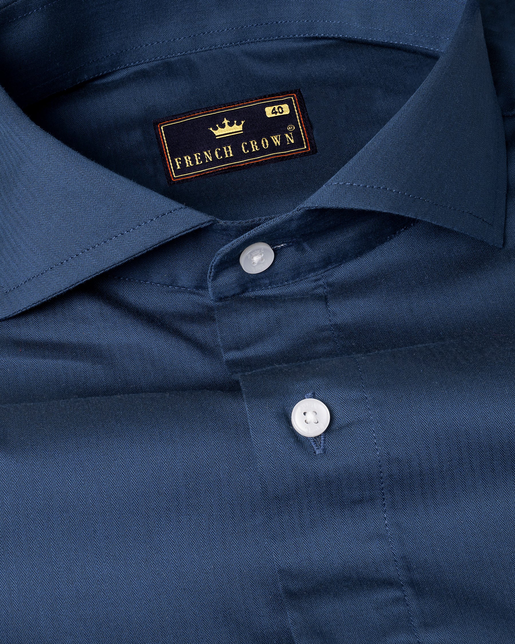 Nile Blue Herringbone Premium Cotton Shirt 5511-CA-38, 5511-CA-H-38, 5511-CA-39, 5511-CA-H-39, 5511-CA-40, 5511-CA-H-40, 5511-CA-42, 5511-CA-H-42, 5511-CA-44, 5511-CA-H-44, 5511-CA-46, 5511-CA-H-46, 5511-CA-48, 5511-CA-H-48, 5511-CA-50, 5511-CA-H-50, 5511-CA-52, 5511-CA-H-52