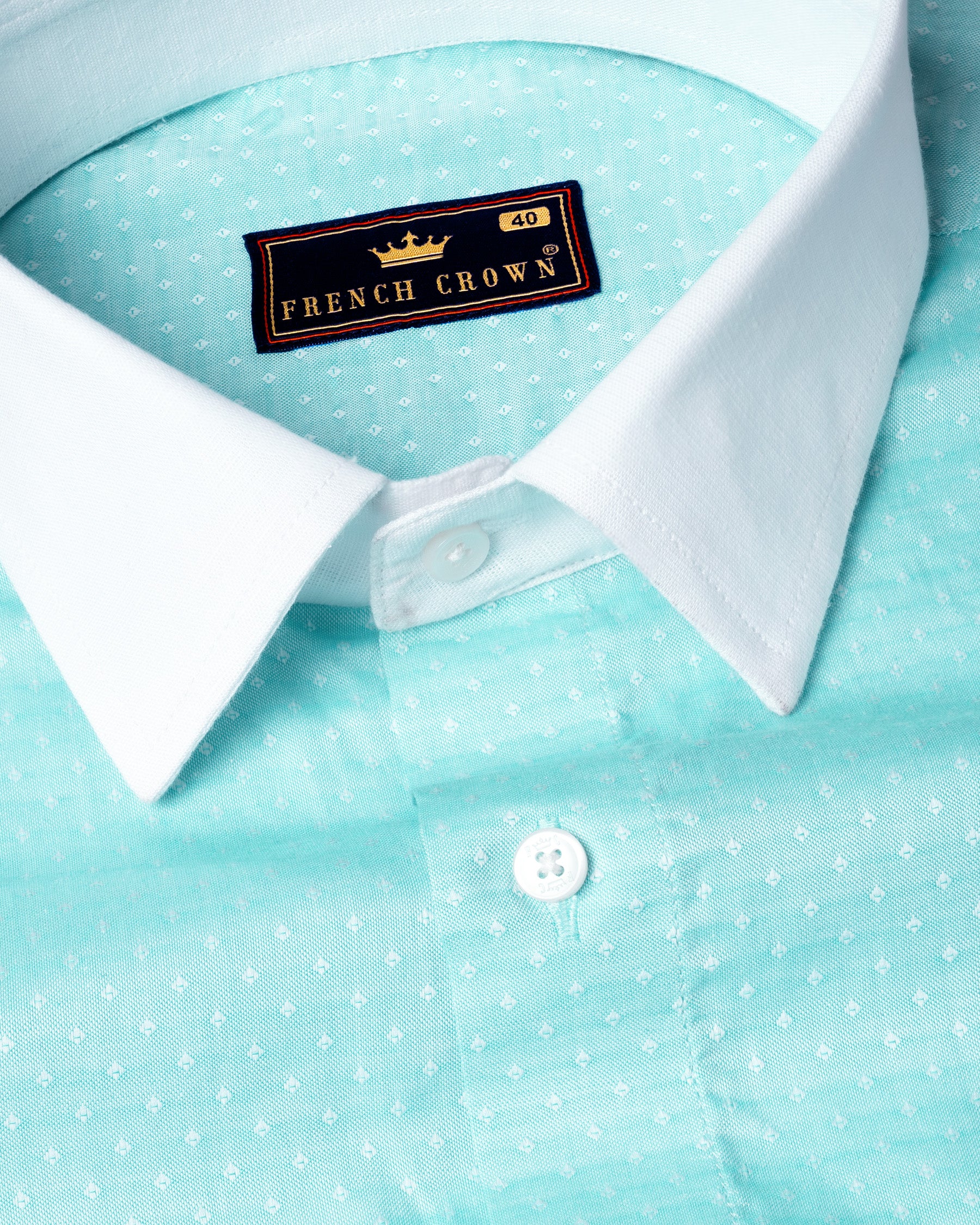 Seagull Blue with White Collar Dobby Textured Premium Giza Cotton Shirt 5546-WCC-38, 5546-WCC-H-38, 5546-WCC-39, 5546-WCC-H-39, 5546-WCC-40, 5546-WCC-H-40, 5546-WCC-42, 5546-WCC-H-42, 5546-WCC-44, 5546-WCC-H-44, 5546-WCC-46, 5546-WCC-H-46, 5546-WCC-48, 5546-WCC-H-48, 5546-WCC-50, 5546-WCC-H-50, 5546-WCC-52, 5546-WCC-H-52