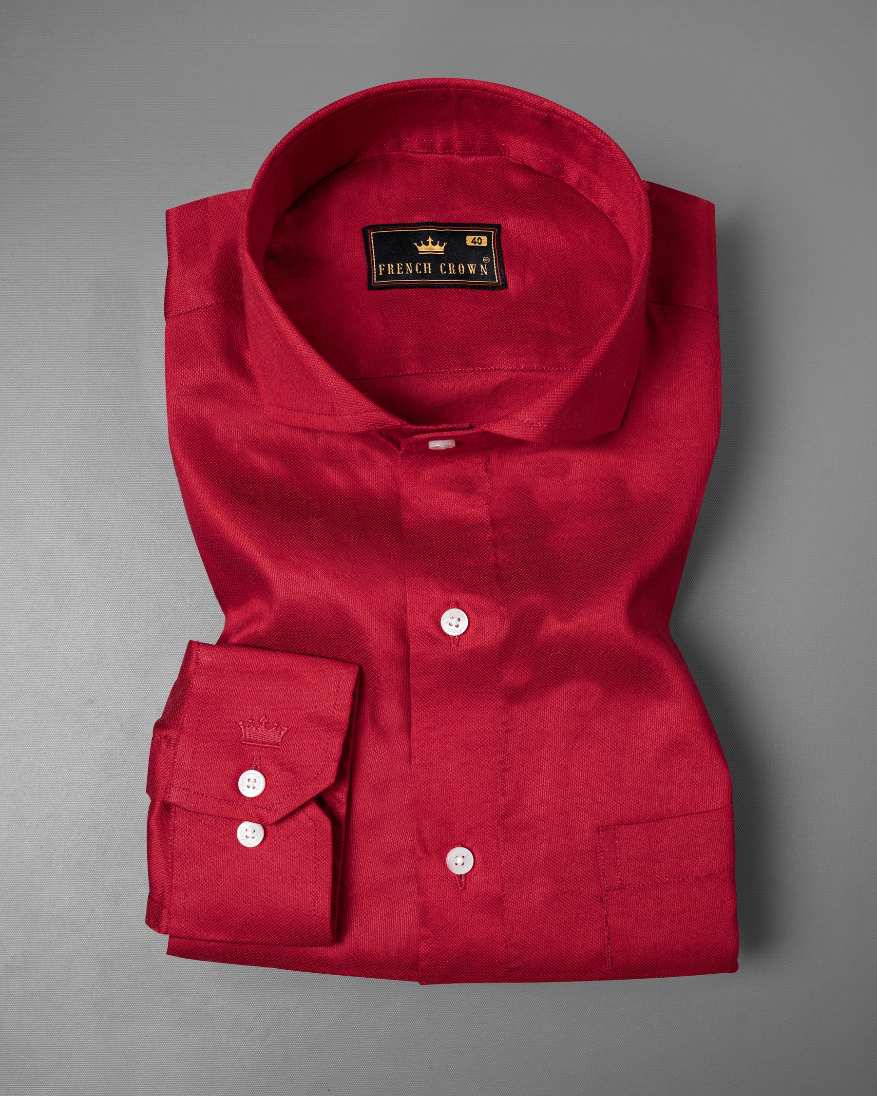 Bright Red Dobby Textured Premium Giza Cotton Shirt 5575-CA-38, 5575-CA-H-38, 5575-CA-39, 5575-CA-H-39, 5575-CA-40, 5575-CA-H-40, 5575-CA-42, 5575-CA-H-42, 5575-CA-44, 5575-CA-H-44, 5575-CA-46, 5575-CA-H-46, 5575-CA-48, 5575-CA-H-48, 5575-CA-50, 5575-CA-H-50, 5575-CA-52, 5575-CA-H-52