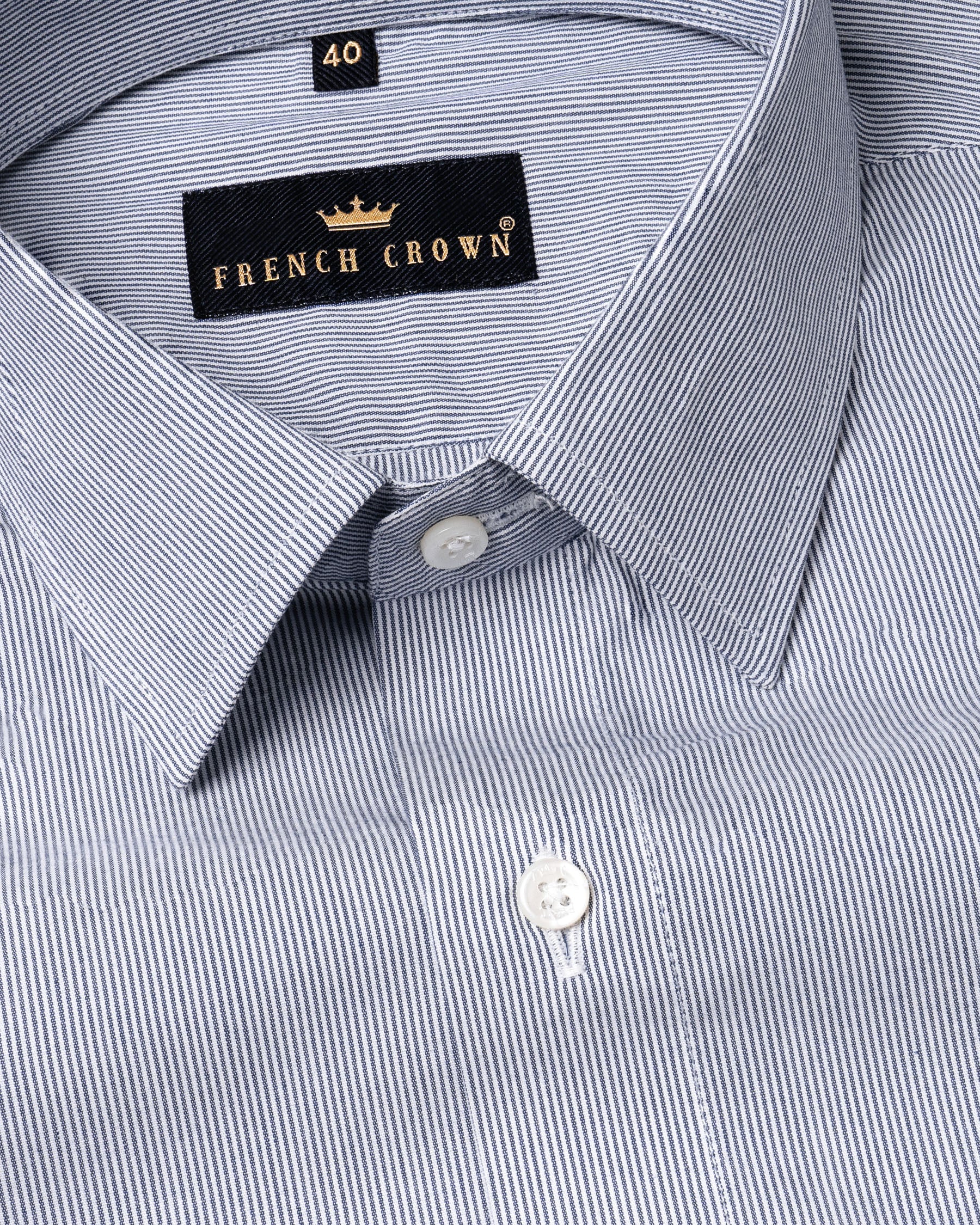 Cadet Blue Pin Striped Premium Cotton Shirt 5638-38, 5638-H-38, 5638-39, 5638-H-39, 5638-40, 5638-H-40, 5638-42, 5638-H-42, 5638-44, 5638-H-44, 5638-46, 5638-H-46, 5638-48, 5638-H-48, 5638-50, 5638-H-50, 5638-52, 5638-H-52