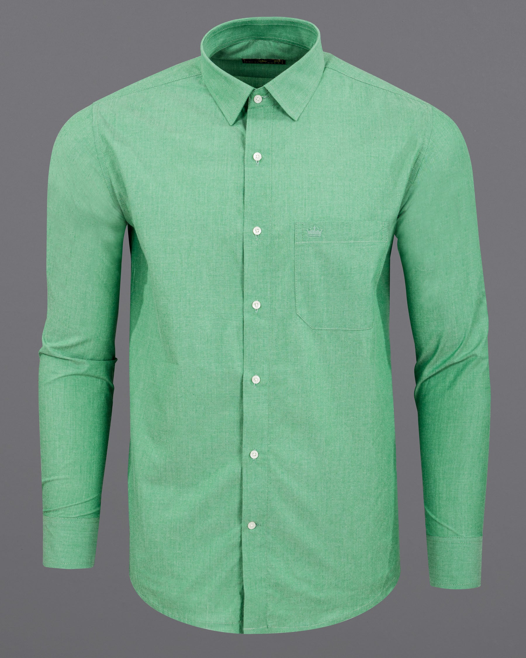 Acapulco Green Dobby Textured Premium Giza Cotton Shirt 5680-38, 5680-H-38, 5680-39, 5680-H-39, 5680-40, 5680-H-40, 5680-42, 5680-H-42, 5680-44, 5680-H-44, 5680-46, 5680-H-46, 5680-48, 5680-H-48, 5680-50, 5680-H-50, 5680-52, 5680-H-52