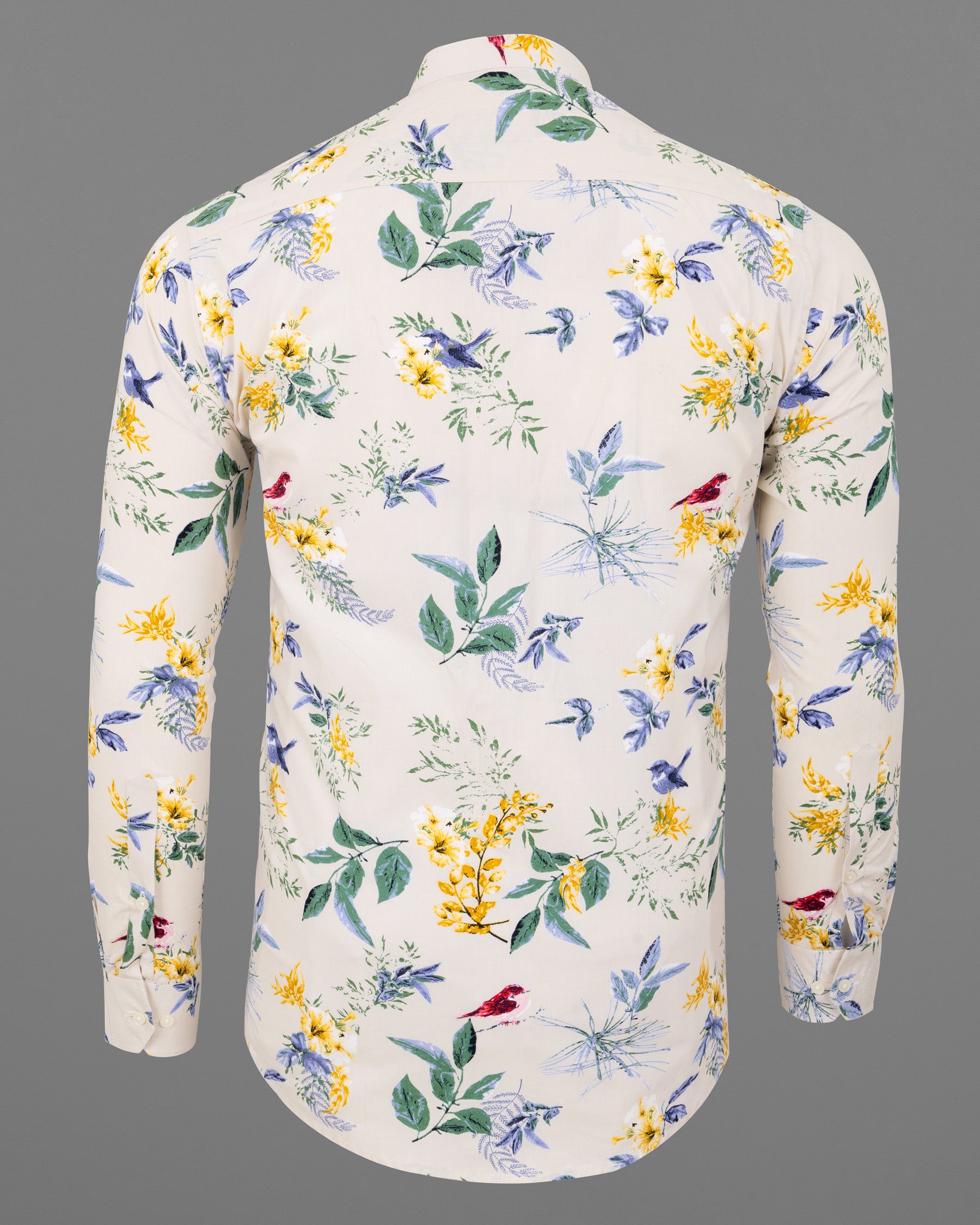 Pearl Bush Cream Sparrow Printed Premium Cotton Shirt 5699-M-38, 5699-M-H-38, 5699-M-39, 5699-M-H-39, 5699-M-40, 5699-M-H-40, 5699-M-42, 5699-M-H-42, 5699-M-44, 5699-M-H-44, 5699-M-46, 5699-M-H-46, 5699-M-48, 5699-M-H-48, 5699-M-50, 5699-M-H-50, 5699-M-52, 5699-M-H-52