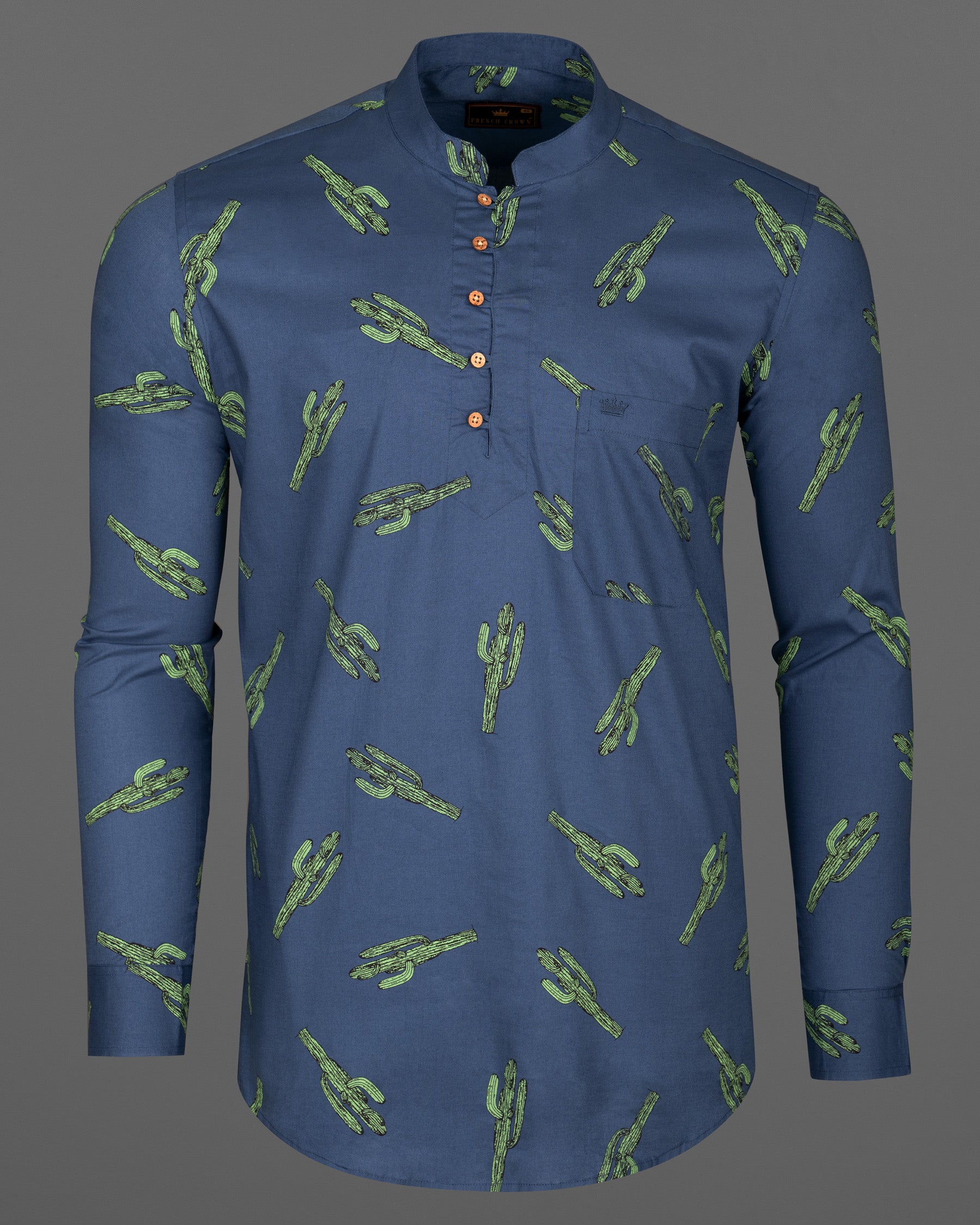 San Juan Blue Cactus Printed Premium Cotton Kurta Shirt 5787-KS-38, 5787-KS-H-38, 5787-KS-39, 5787-KS-H-39, 5787-KS-40, 5787-KS-H-40, 5787-KS-42, 5787-KS-H-42, 5787-KS-44, 5787-KS-H-44, 5787-KS-46, 5787-KS-H-46, 5787-KS-48, 5787-KS-H-48, 5787-KS-50, 5787-KS-H-50, 5787-KS-52, 5787-KS-H-52