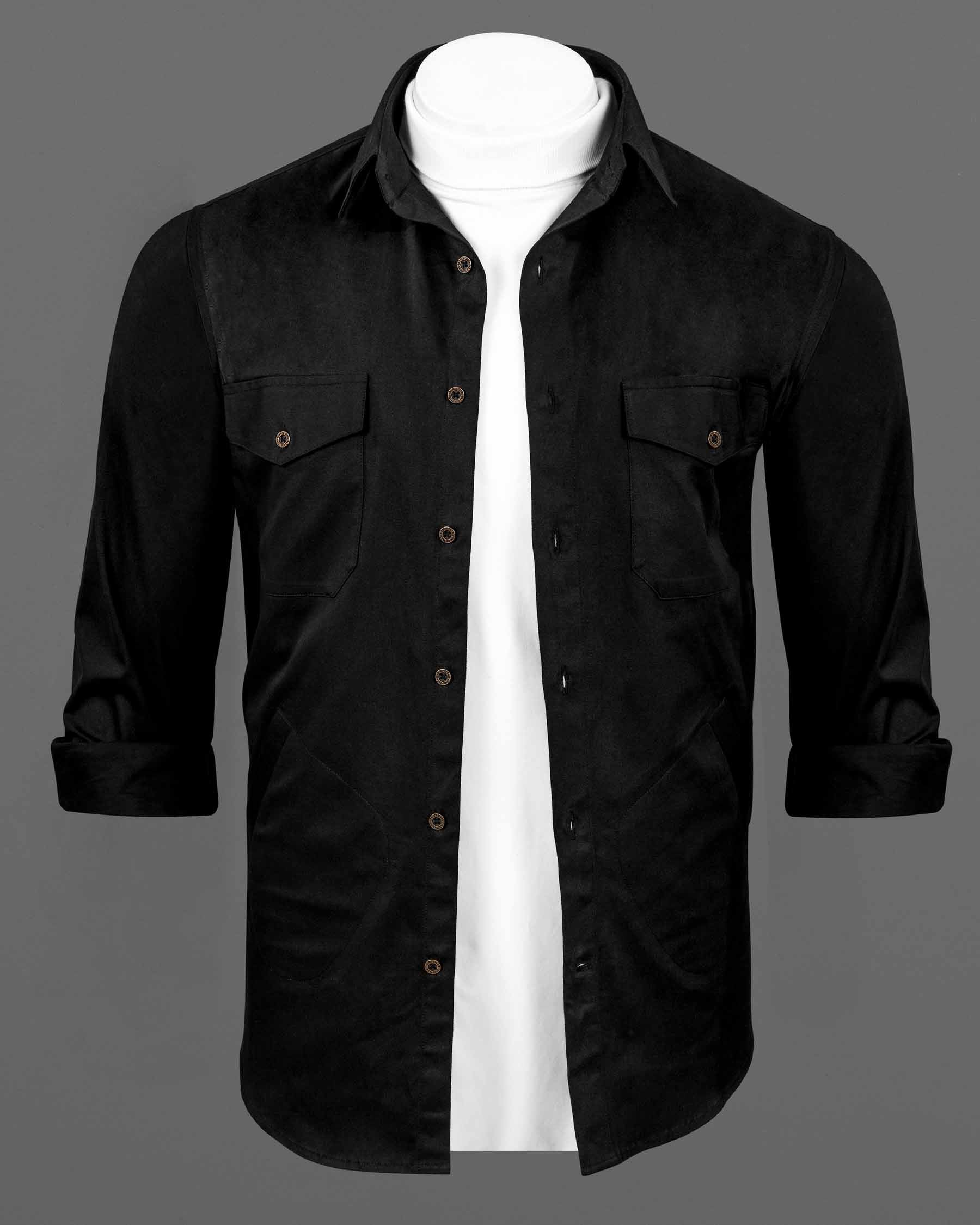 Jade Black Heavyweight Four Pocket Premium Cotton Overshirt 5882-MB-OS-P141-38, 5882-MB-OS-P141-H-38, 5882-MB-OS-P141-39, 5882-MB-OS-P141-H-39, 5882-MB-OS-P141-40, 5882-MB-OS-P141-H-40, 5882-MB-OS-P141-42, 5882-MB-OS-P141-H-42, 5882-MB-OS-P141-44, 5882-MB-OS-P141-H-44, 5882-MB-OS-P141-46, 5882-MB-OS-P141-H-46, 5882-MB-OS-P141-48, 5882-MB-OS-P141-H-48, 5882-MB-OS-P141-50, 5882-MB-OS-P141-H-50, 5882-MB-OS-P141-52, 5882-MB-OS-P141-H-52