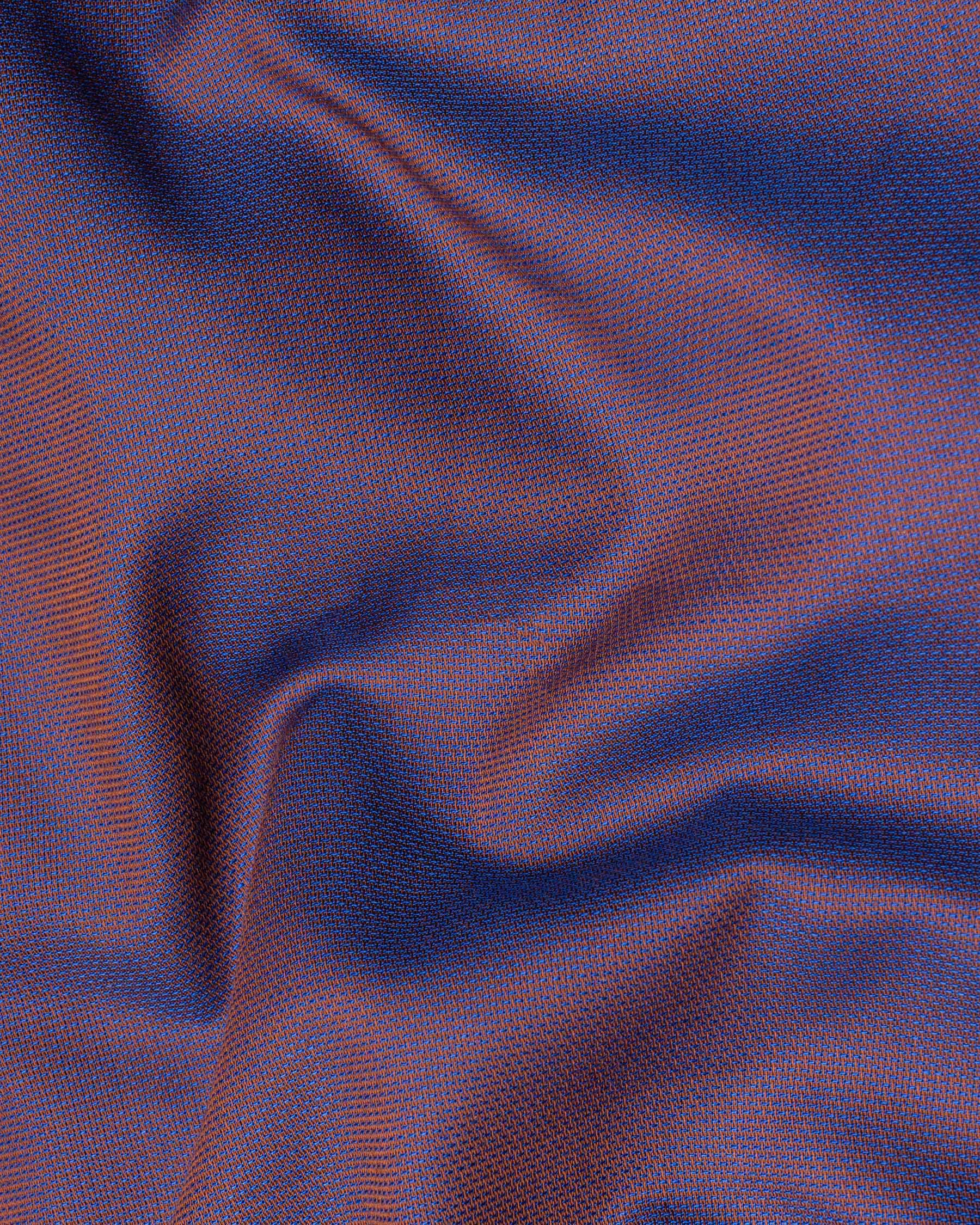 Mule Fawn and Cerulean Two-Toned Dobby Giza Cotton Shirt 6007-CA-38,6007-CA-H-38,6007-CA-39,6007-CA-H-39,6007-CA-40,6007-CA-H-40,6007-CA-42,6007-CA-H-42,6007-CA-44,6007-CA-H-44,6007-CA-46,6007-CA-H-46,6007-CA-48,6007-CA-H-48,6007-CA-50,6007-CA-H-50,6007-CA-52,6007-CA-H-52