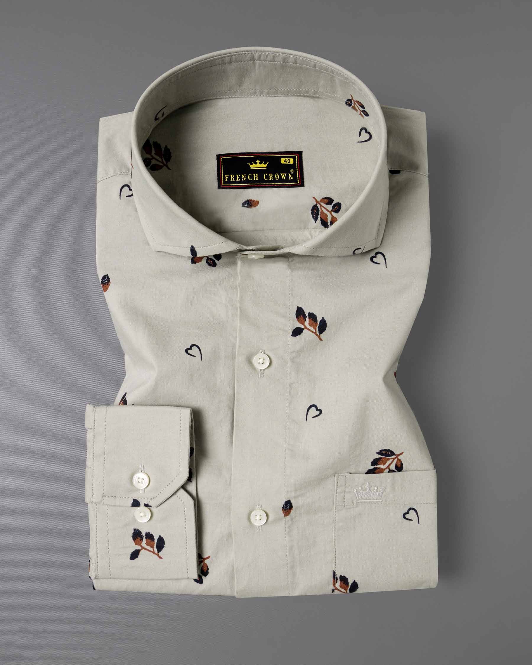 Timberwolf flower Printed Premium Cotton Shirt 6037-CA-38, 6037-CA-H-38, 6037-CA-39, 6037-CA-H-39, 6037-CA-40, 6037-CA-H-40, 6037-CA-42, 6037-CA-H-42, 6037-CA-44, 6037-CA-H-44,  6037-CA-46, 6037-CA-H-46, 6037-CA-48, 6037-CA-H-48, 6037-CA-50, 6037-CA-H-50, 6037-CA-52, 6037-CA-H-52