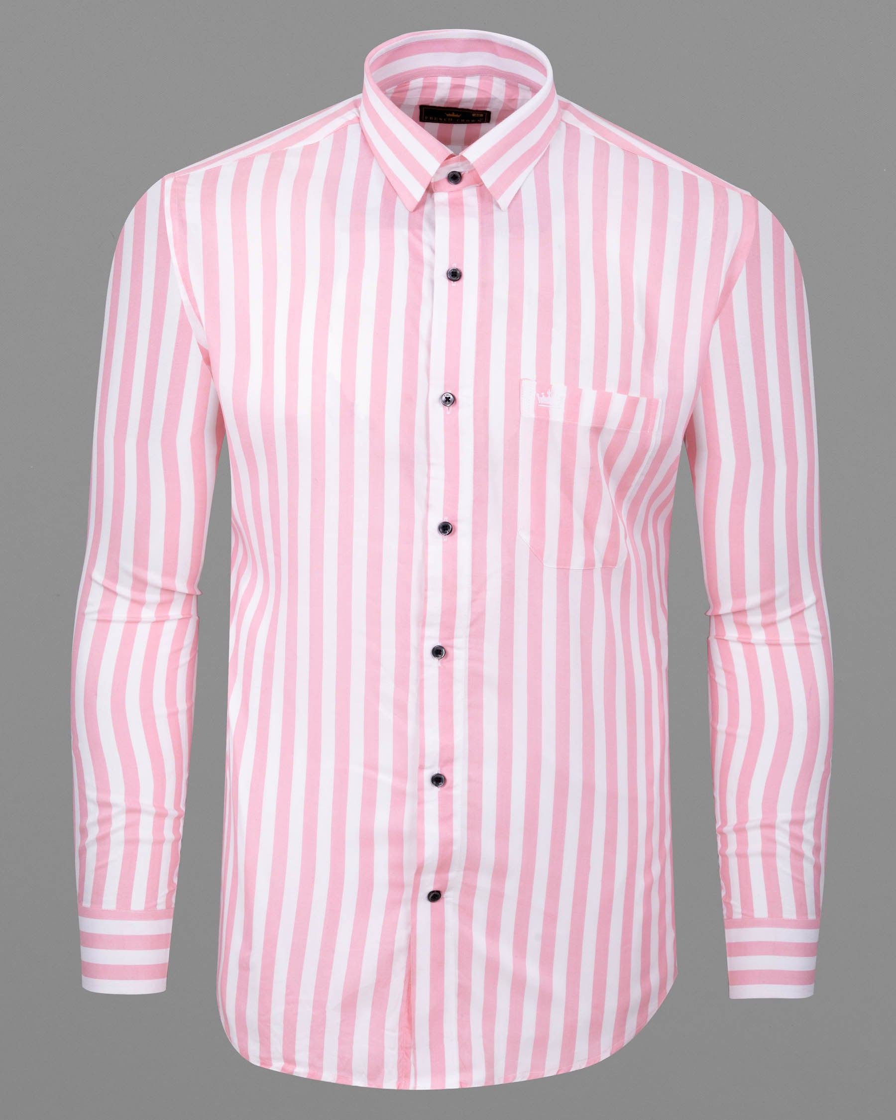 Pastel Pink with Bright White Striped Premium Tencel Shirt 6040-BLK-38, 6040-BLK-H-38, 6040-BLK-39, 6040-BLK-H-39, 6040-BLK-40, 6040-BLK-H-40, 6040-BLK-42, 6040-BLK-H-42, 6040-BLK-44, 6040-BLK-H-44, 6040-BLK-46, 6040-BLK-H-46, 6040-BLK-48, 6040-BLK-H-48, 6040-BLK-50, 6040-BLK-H-50, 6040-BLK-52, 6040-BLK-H-52