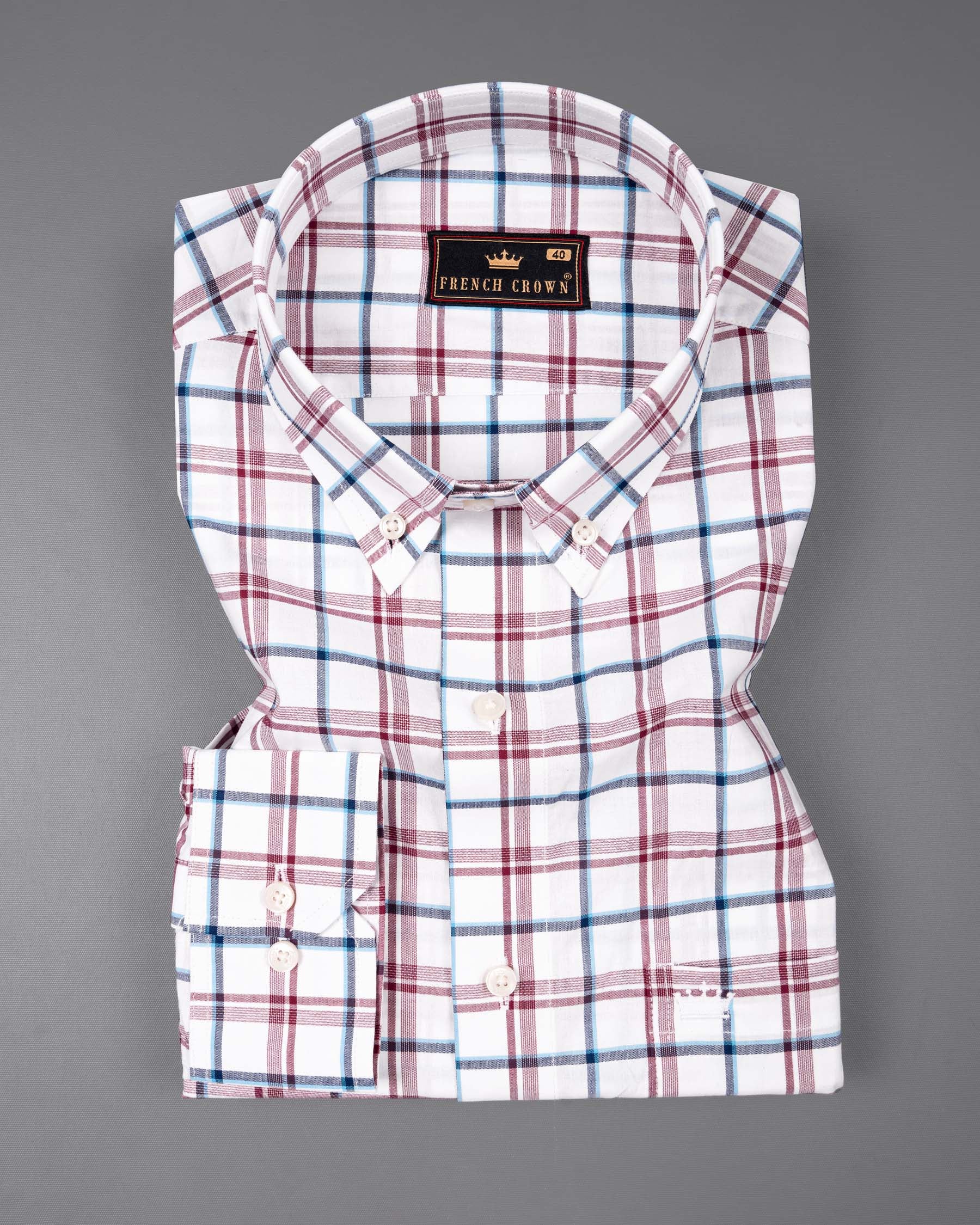 Bright White Plaid Premium Cotton Shirt 6047-BD-38, 6047-BD-H-38, 6047-BD-39, 6047-BD-H-39, 6047-BD-40, 6047-BD-H-40, 6047-BD-42, 6047-BD-H-42, 6047-BD-44, 6047-BD-H-44, 6047-BD-46, 6047-BD-H-46, 6047-BD-48, 6047-BD-H-48, 6047-BD-50, 6047-BD-H-50, 6047-BD-52, 6047-BD-H-52