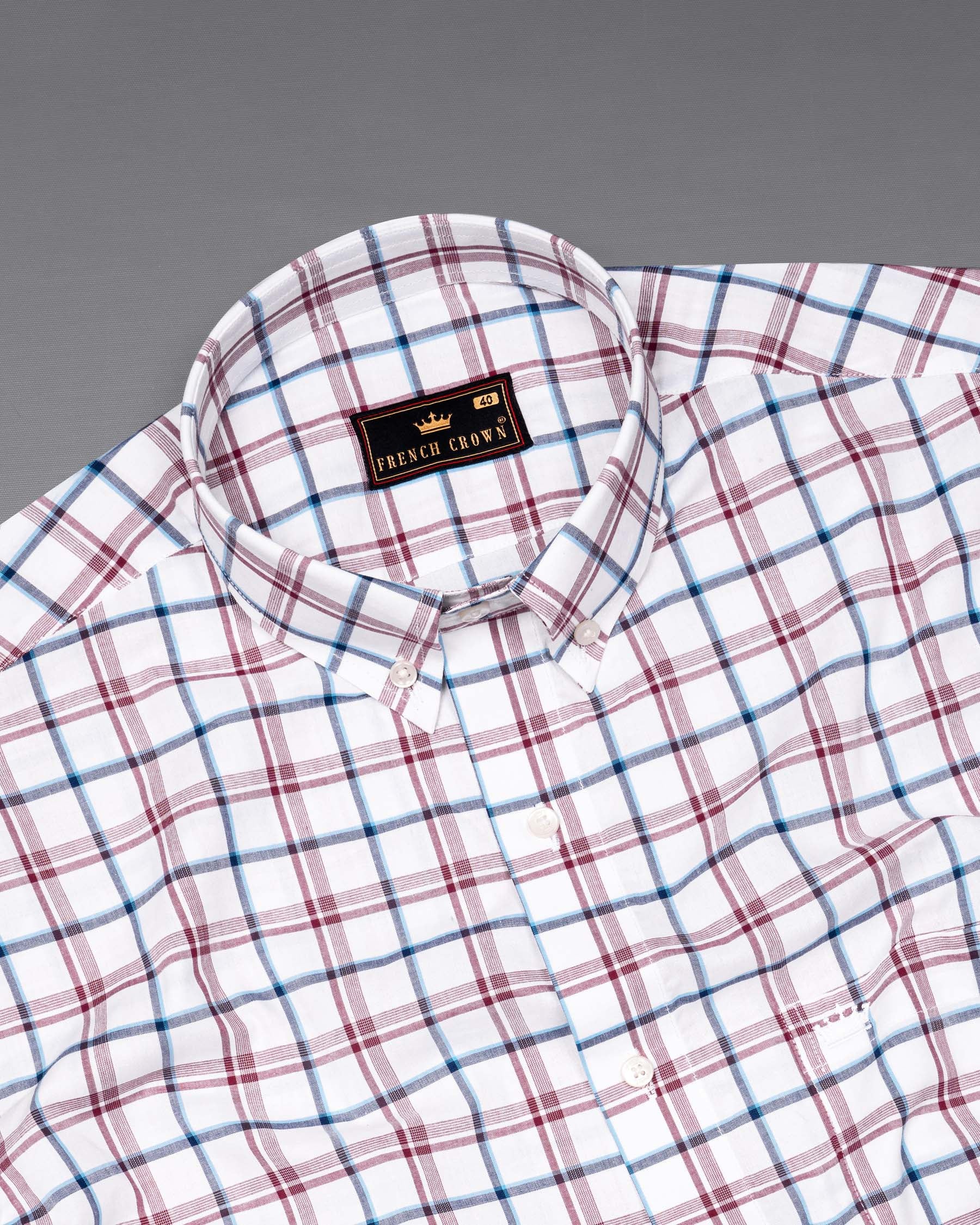 Bright White Plaid Premium Cotton Shirt 6047-BD-38, 6047-BD-H-38, 6047-BD-39, 6047-BD-H-39, 6047-BD-40, 6047-BD-H-40, 6047-BD-42, 6047-BD-H-42, 6047-BD-44, 6047-BD-H-44, 6047-BD-46, 6047-BD-H-46, 6047-BD-48, 6047-BD-H-48, 6047-BD-50, 6047-BD-H-50, 6047-BD-52, 6047-BD-H-52