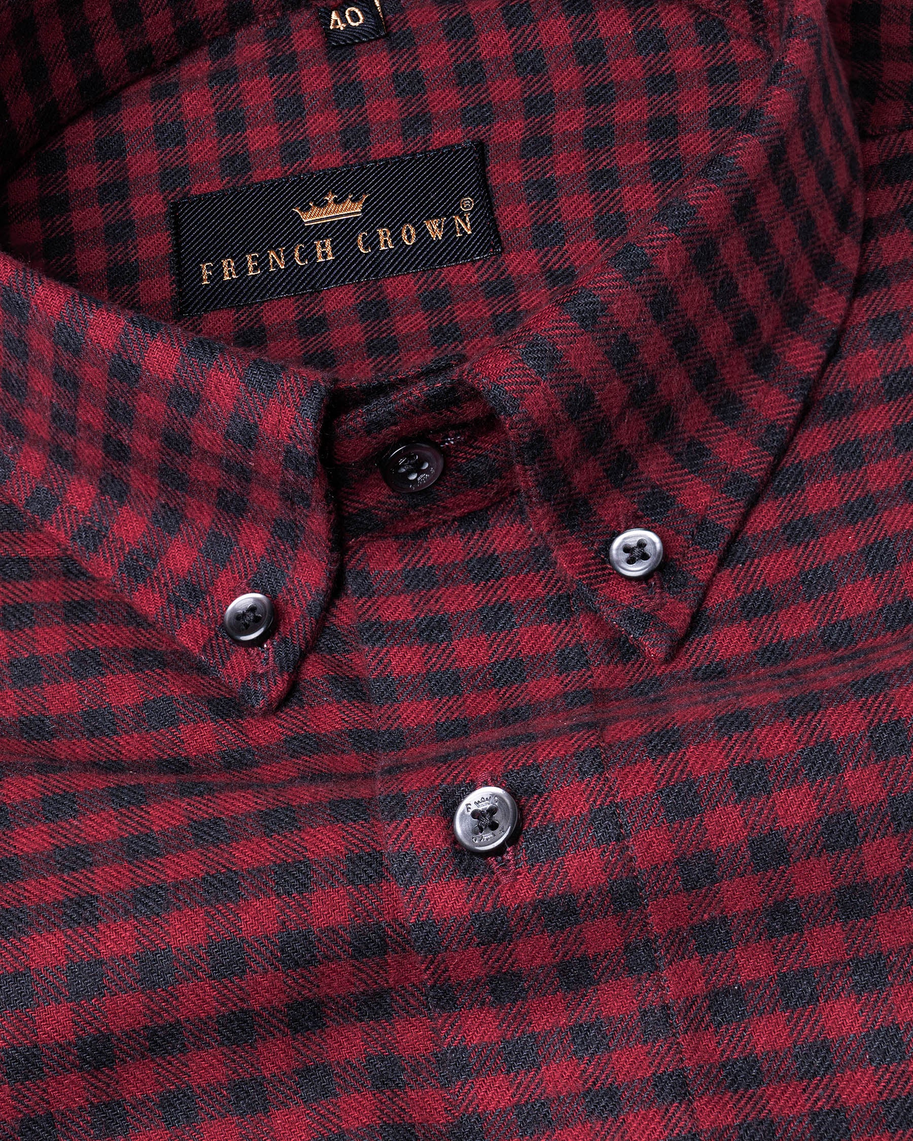 Claret Red Checkered Premium Cotton Flannel Shirt 6049-BD-BLK-38, 6049-BD-BLK-H-38, 6049-BD-BLK-39, 6049-BD-BLK-H-39, 6049-BD-BLK-40, 6049-BD-BLK-H-40, 6049-BD-BLK-42, 6049-BD-BLK-H-42, 6049-BD-BLK-44, 6049-BD-BLK-H-44, 6049-BD-BLK-46, 6049-BD-BLK-H-46, 6049-BD-BLK-48, 6049-BD-BLK-H-48, 6049-BD-BLK-50, 6049-BD-BLK-H-50, 6049-BD-BLK-52, 6049-BD-BLK-H-52