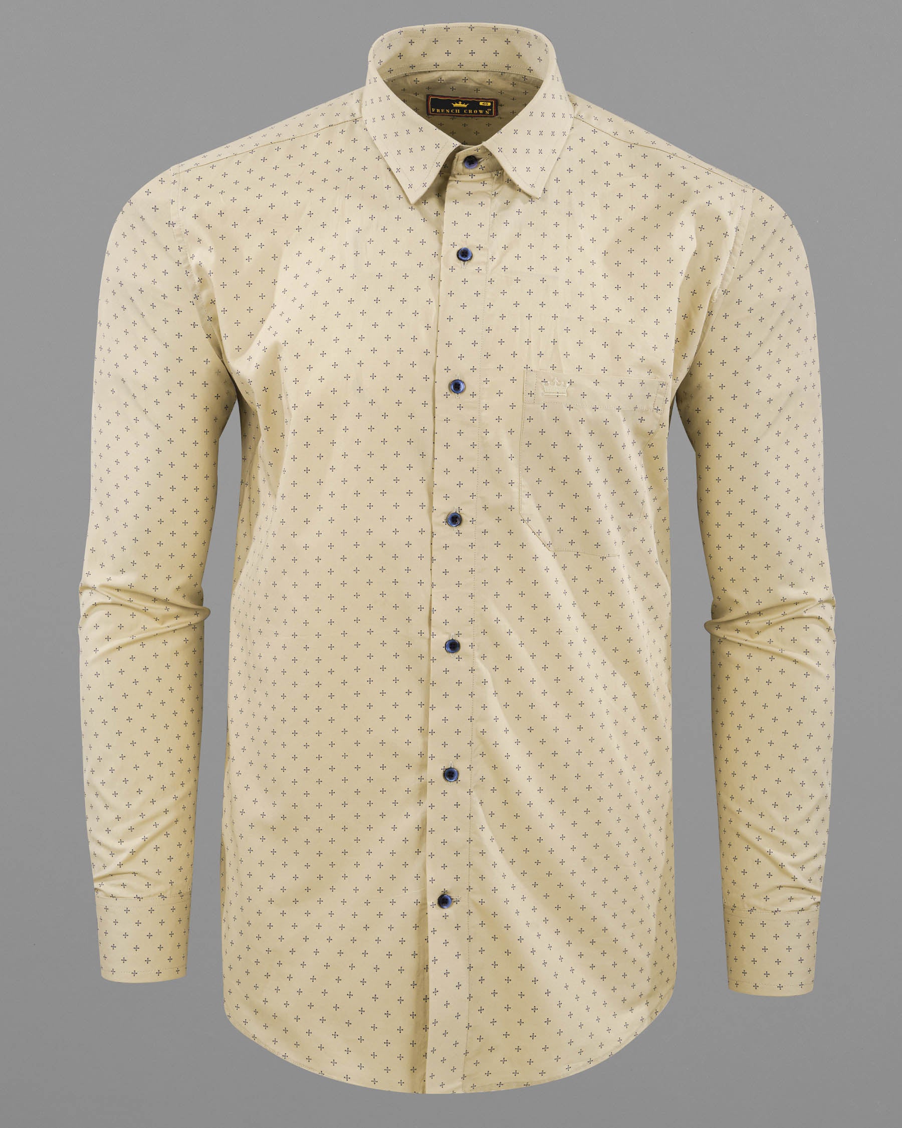 Pearl Lusta Printed Premium Cotton Shirt 6084-BLE-38, 6084-BLE-H-38, 6084-BLE-39, 6084-BLE-H-39, 6084-BLE-40, 6084-BLE-H-40, 6084-BLE-42, 6084-BLE-H-42, 6084-BLE-44, 6084-BLE-H-44, 6084-BLE-46, 6084-BLE-H-46, 6084-BLE-48, 6084-BLE-H-48, 6084-BLE-50, 6084-BLE-H-50, 6084-BLE-52, 6084-BLE-H-52