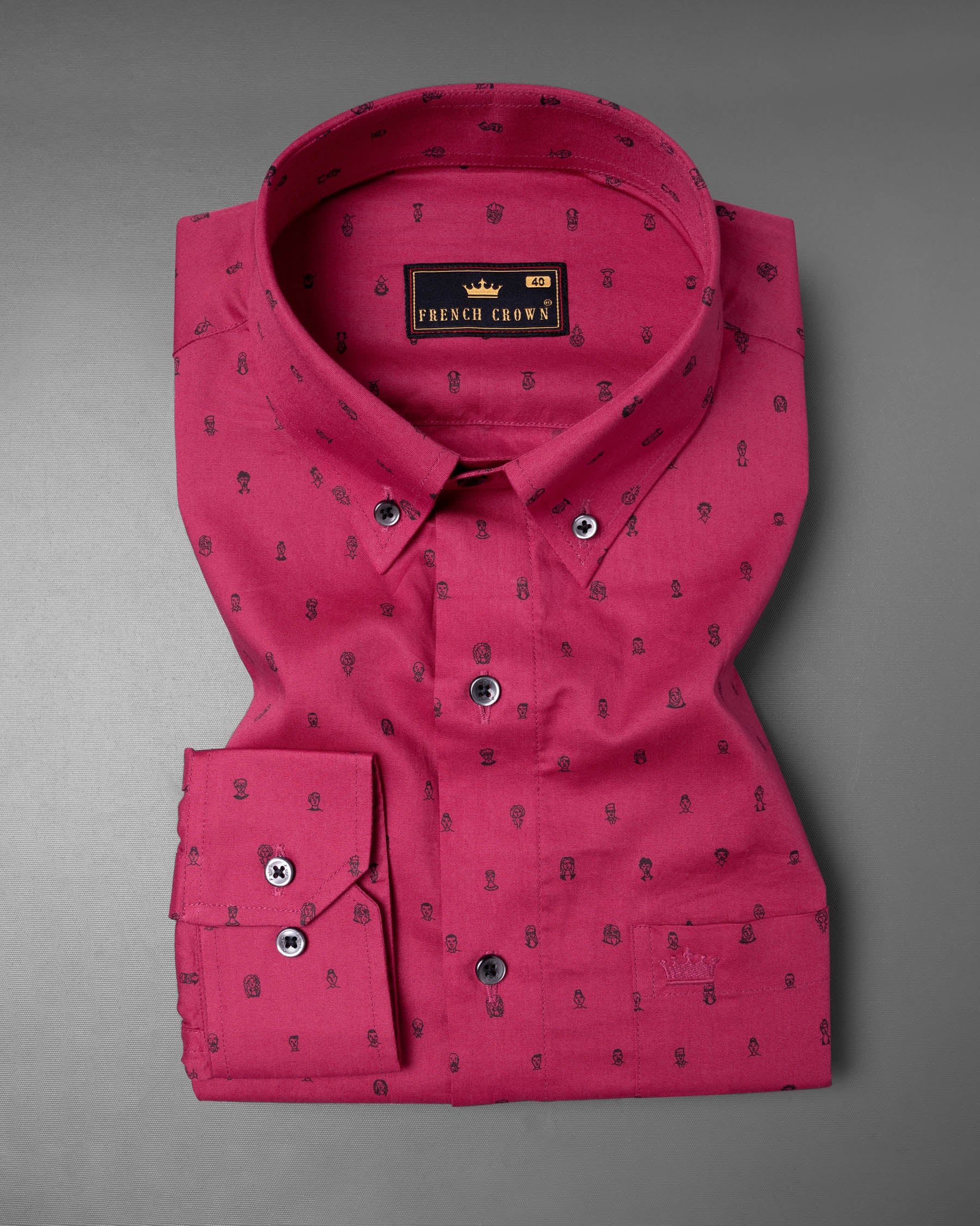 Cabaret Red People Printed Royal Oxford Shirt 6094-BD-BLK-38, 6094-BD-BLK-H-38, 6094-BD-BLK-39, 6094-BD-BLK-H-39, 6094-BD-BLK-40, 6094-BD-BLK-H-40, 6094-BD-BLK-42, 6094-BD-BLK-H-42, 6094-BD-BLK-44, 6094-BD-BLK-H-44, 6094-BD-BLK-46, 6094-BD-BLK-H-46, 6094-BD-BLK-48, 6094-BD-BLK-H-48, 6094-BD-BLK-50, 6094-BD-BLK-H-50, 6094-BD-BLK-52, 6094-BD-BLK-H-52