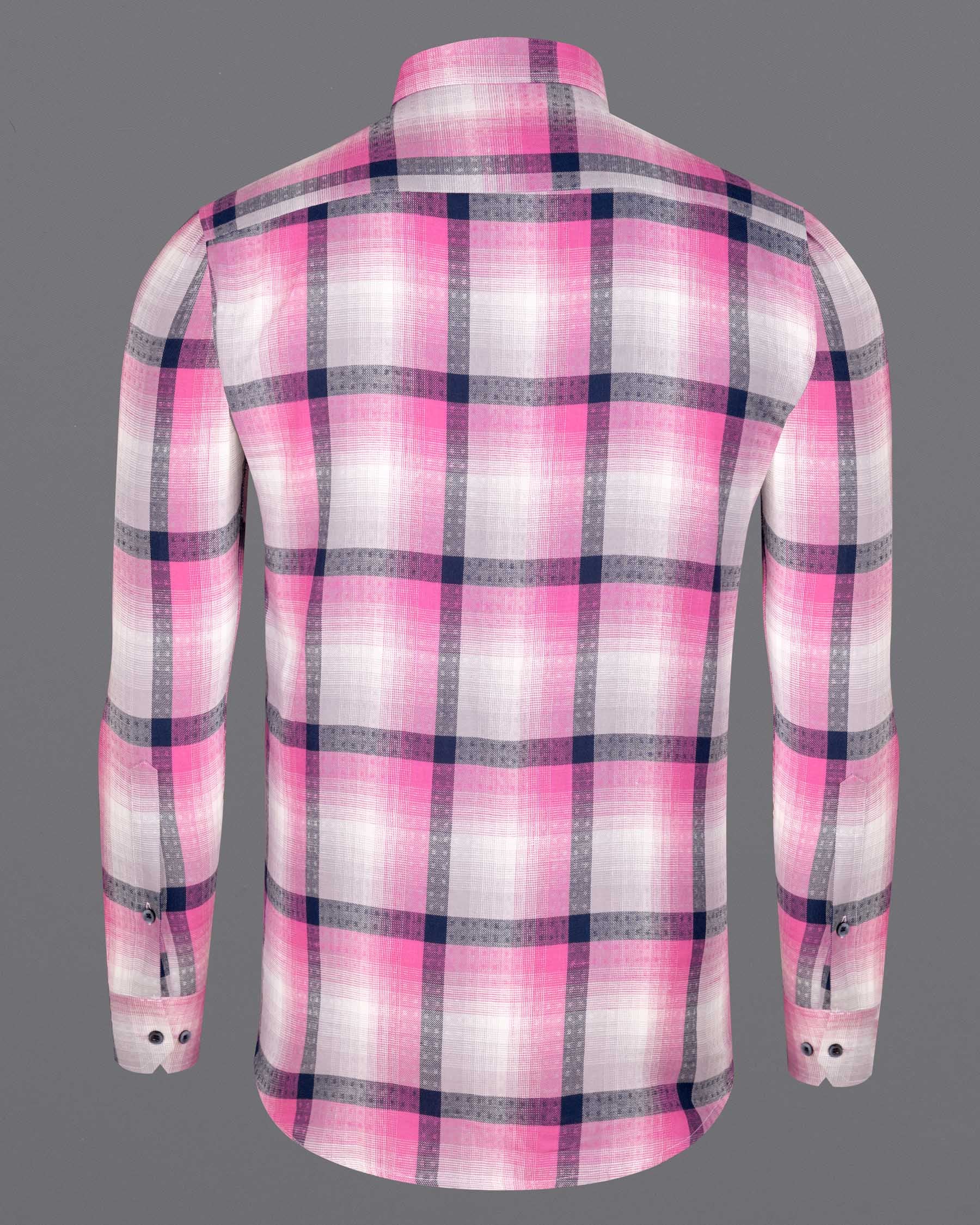 Bright White with Persian Pink Windowpane Twill Premium Cotton Shirt 6125-BD-BLE-38, 6125-BD-BLE-H-38, 6125-BD-BLE-39, 6125-BD-BLE-H-39, 6125-BD-BLE-40, 6125-BD-BLE-H-40, 6125-BD-BLE-42, 6125-BD-BLE-H-42, 6125-BD-BLE-44, 6125-BD-BLE-H-44, 6125-BD-BLE-46, 6125-BD-BLE-H-46, 6125-BD-BLE-48, 6125-BD-BLE-H-48, 6125-BD-BLE-50, 6125-BD-BLE-H-50, 6125-BD-BLE-52, 6125-BD-BLE-H-52