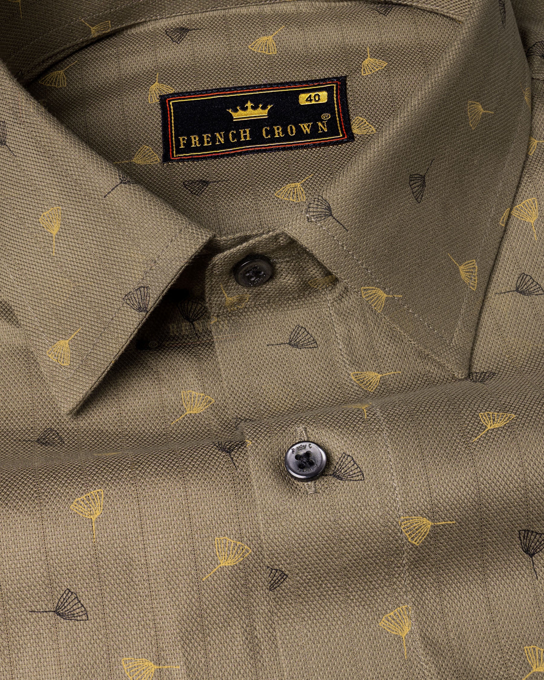 Peat Brown Printed Dobby Textured Premium Giza Cotton Shirt 6178-BLK-38, 6178-BLK-H-38, 6178-BLK-39, 6178-BLK-H-39, 6178-BLK-40, 6178-BLK-H-40, 6178-BLK-42, 6178-BLK-H-42, 6178-BLK-44, 6178-BLK-H-44, 6178-BLK-46, 6178-BLK-H-46, 6178-BLK-48, 6178-BLK-H-48, 6178-BLK-50, 6178-BLK-H-50, 6178-BLK-52, 6178-BLK-H-52