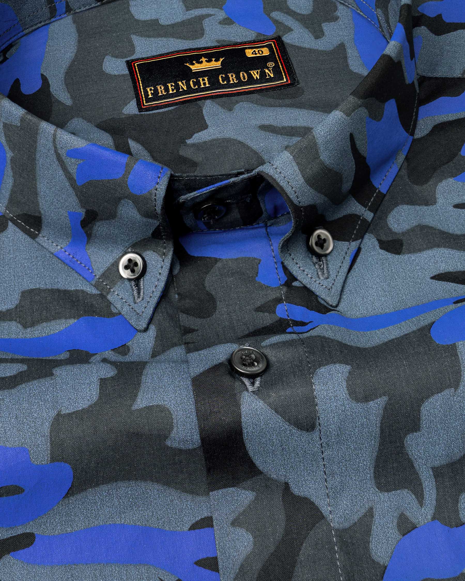 Indigo Blue with Cinder Camouflage Printed Royal Oxford Shirt 6369-BD-BLK-38,6369-BD-BLK-H-38,6369-BD-BLK-39,6369-BD-BLK-H-39,6369-BD-BLK-40,6369-BD-BLK-H-40,6369-BD-BLK-42,6369-BD-BLK-H-42,6369-BD-BLK-44,6369-BD-BLK-H-44,6369-BD-BLK-46,6369-BD-BLK-H-46,6369-BD-BLK-48,6369-BD-BLK-H-48,6369-BD-BLK-50,6369-BD-BLK-H-50,6369-BD-BLK-52,6369-BD-BLK-H-52