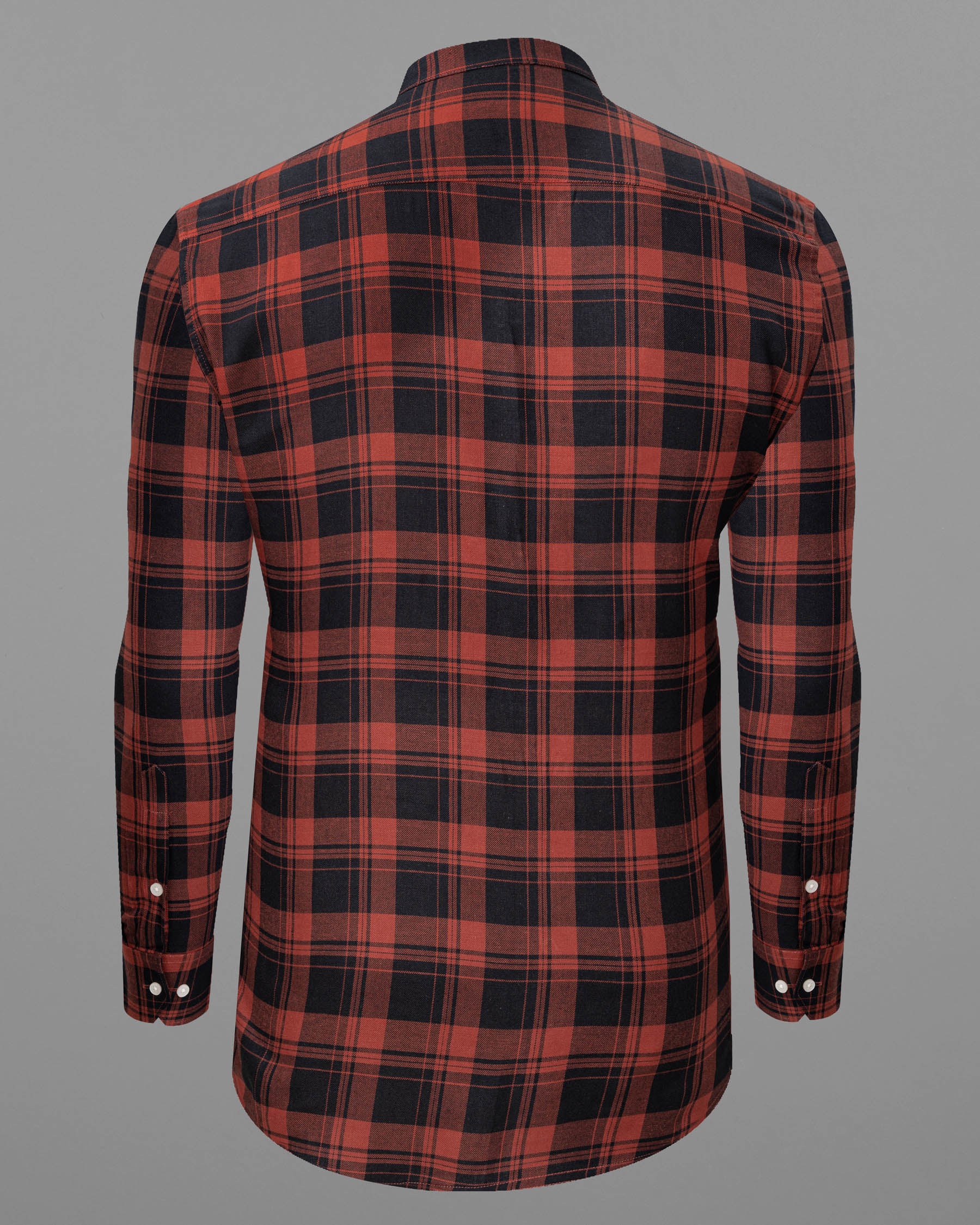 Jade Black and Medium Carmine Twill Plaid Premium Cotton Shirt 6373-M-38,6373-M-H-38,6373-M-39,6373-M-H-39,6373-M-40,6373-M-H-40,6373-M-42,6373-M-H-42,6373-M-44,6373-M-H-44,6373-M-46,6373-M-H-46,6373-M-48,6373-M-H-48,6373-M-50,6373-M-H-50,6373-M-52,6373-M-H-52AC