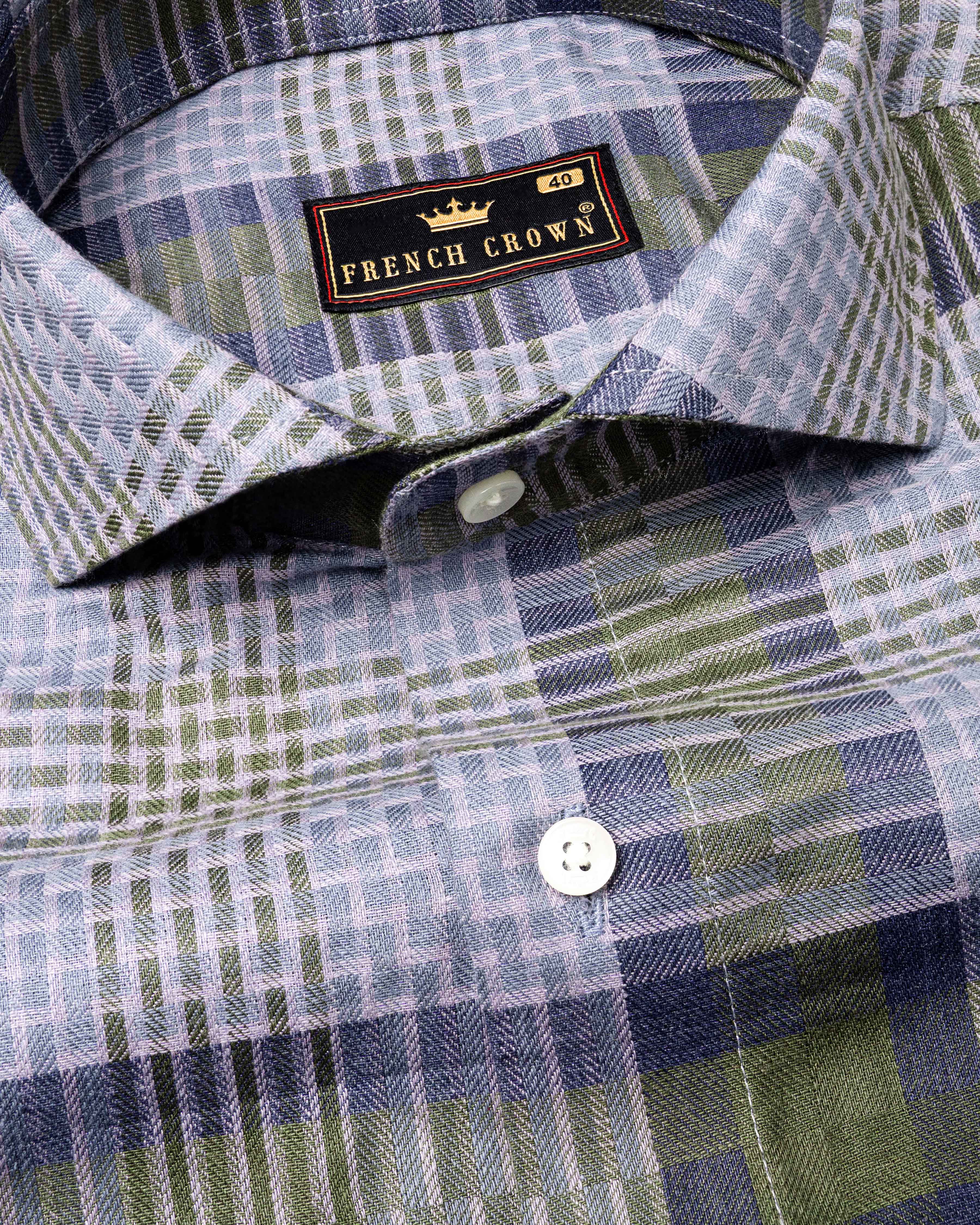 Comet Blue Twill Checkered Premium Cotton Shirt 6410-CA-38, 6410-CA-H-38, 6410-CA-39, 6410-CA-H-39, 6410-CA-40, 6410-CA-H-40, 6410-CA-42, 6410-CA-H-42, 6410-CA-44, 6410-CA-H-44, 6410-CA-46, 6410-CA-H-46, 6410-CA-48, 6410-CA-H-48, 6410-CA-50, 6410-CA-H-50, 6410-CA-52, 6410-CA-H-52
