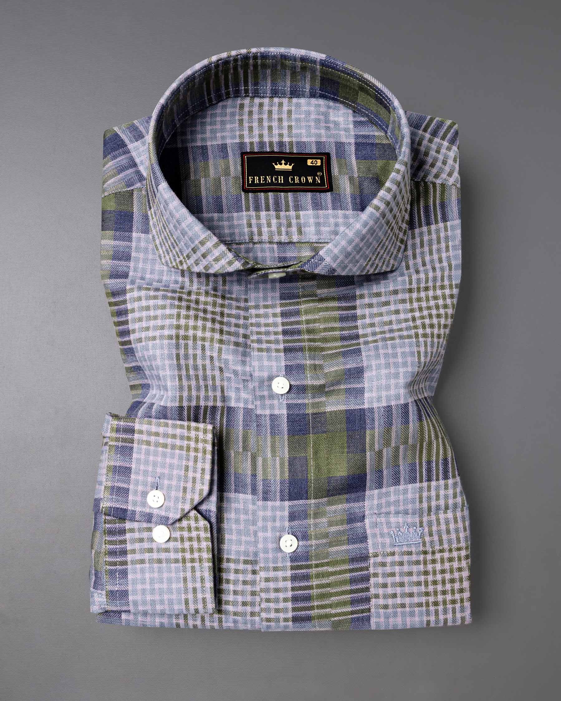 Comet Blue Twill Checkered Premium Cotton Shirt 6410-CA-38, 6410-CA-H-38, 6410-CA-39, 6410-CA-H-39, 6410-CA-40, 6410-CA-H-40, 6410-CA-42, 6410-CA-H-42, 6410-CA-44, 6410-CA-H-44, 6410-CA-46, 6410-CA-H-46, 6410-CA-48, 6410-CA-H-48, 6410-CA-50, 6410-CA-H-50, 6410-CA-52, 6410-CA-H-52
