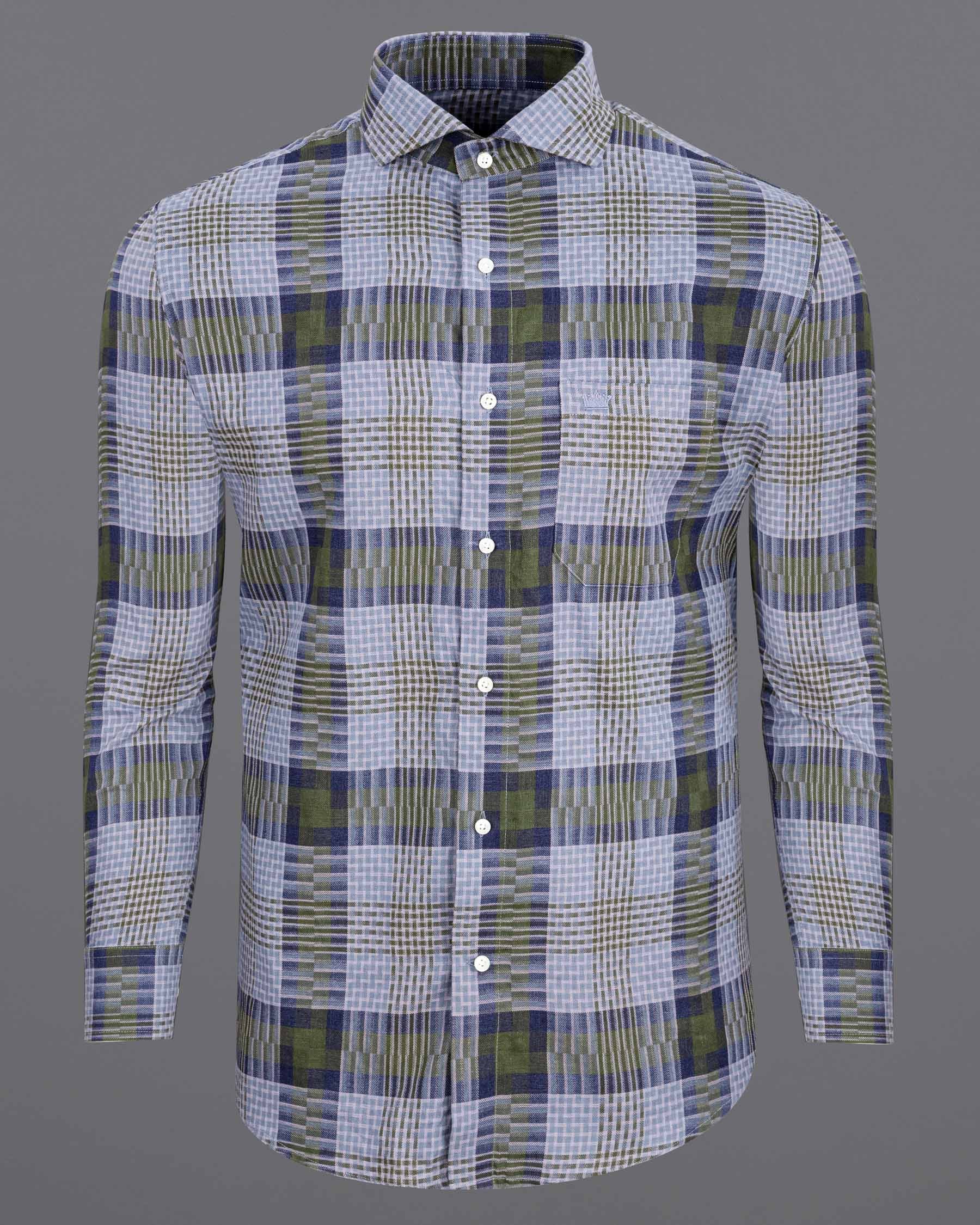Comet Blue Twill Checkered Premium Cotton Shirt 6410-CA-38, 6410-CA-H-38, 6410-CA-39, 6410-CA-H-39, 6410-CA-40, 6410-CA-H-40, 6410-CA-42, 6410-CA-H-42, 6410-CA-44, 6410-CA-H-44, 6410-CA-46, 6410-CA-H-46, 6410-CA-48, 6410-CA-H-48, 6410-CA-50, 6410-CA-H-50, 6410-CA-52, 6410-CA-H-52