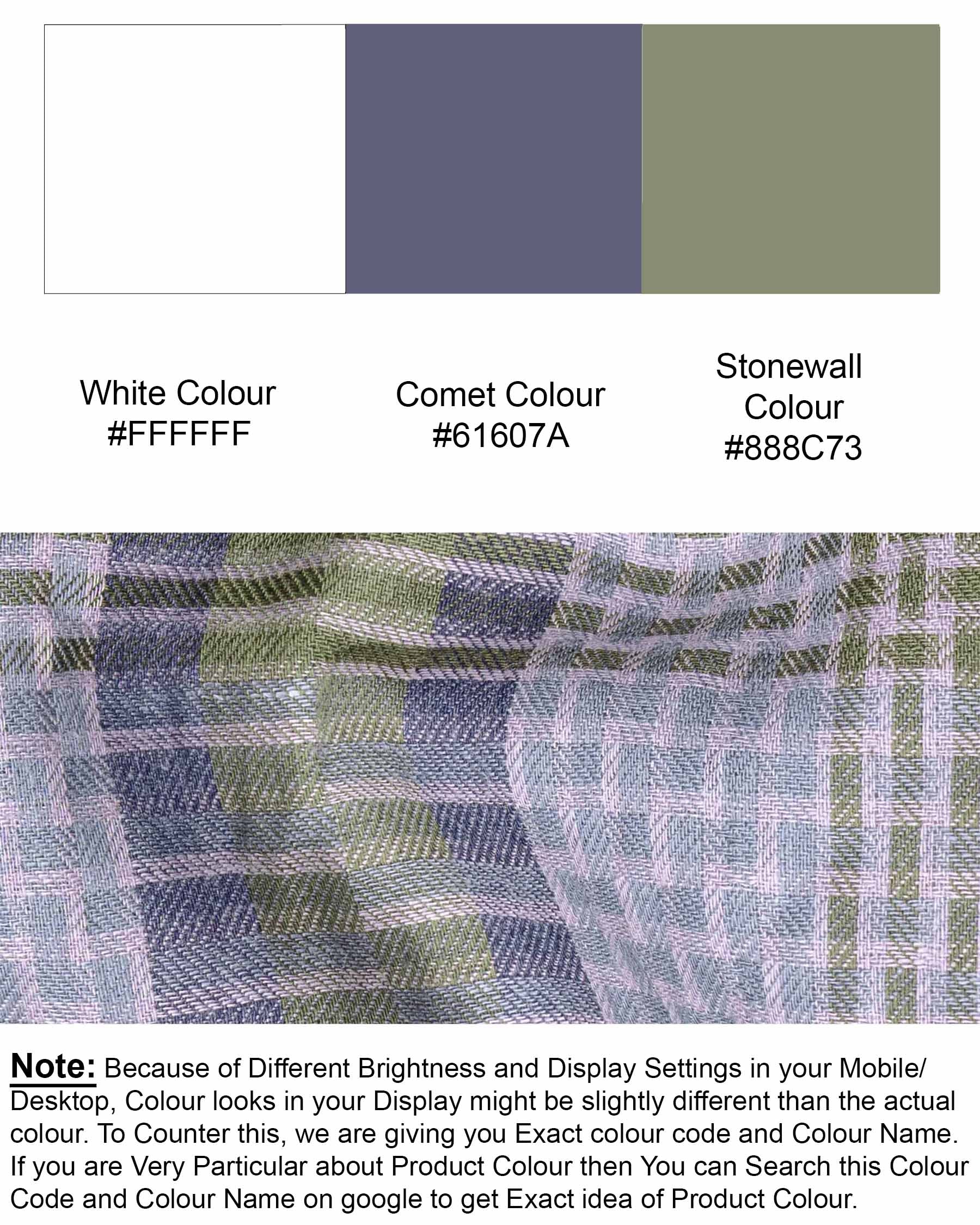 Comet Blue Twill Checkered Premium Cotton Shirt 6410-CA-38, 6410-CA-H-38, 6410-CA-39, 6410-CA-H-39, 6410-CA-40, 6410-CA-H-40, 6410-CA-42, 6410-CA-H-42, 6410-CA-44, 6410-CA-H-44, 6410-CA-46, 6410-CA-H-46, 6410-CA-48, 6410-CA-H-48, 6410-CA-50, 6410-CA-H-50, 6410-CA-52, 6410-CA-H-52