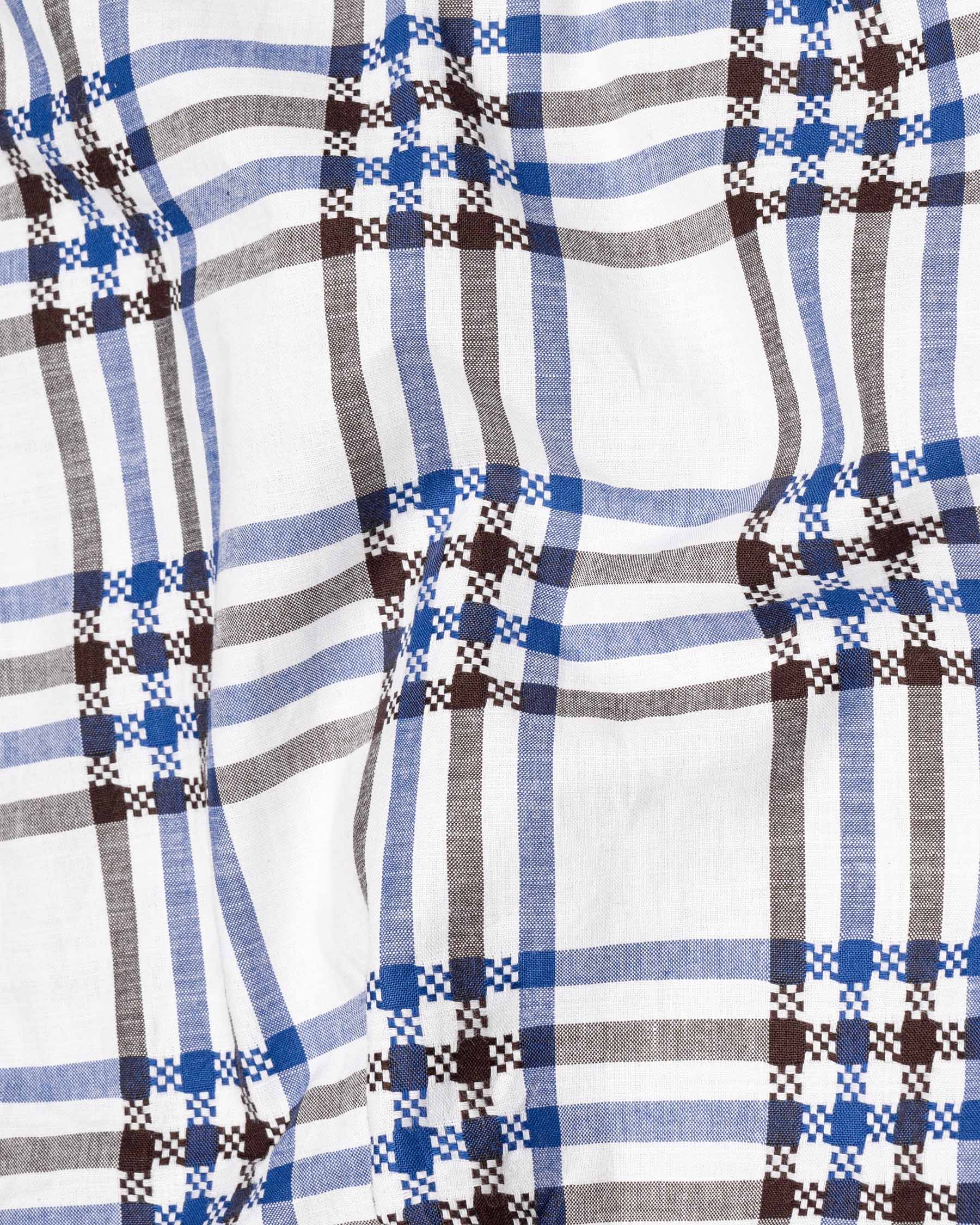 Bright White Plaid Dobby Textured Premium Giza Cotton Shir 6431-38, 6431-H-38, 6431-39, 6431-H-39, 6431-40, 6431- M-H-40, 6431-42, 6431-H-42, 6431-44, 6431-H-44, 6431-46, 6431-H-46, 6431-48, 6431-H-48, 6431-50, 6431-H-50, 6431-52, 6431-H-52