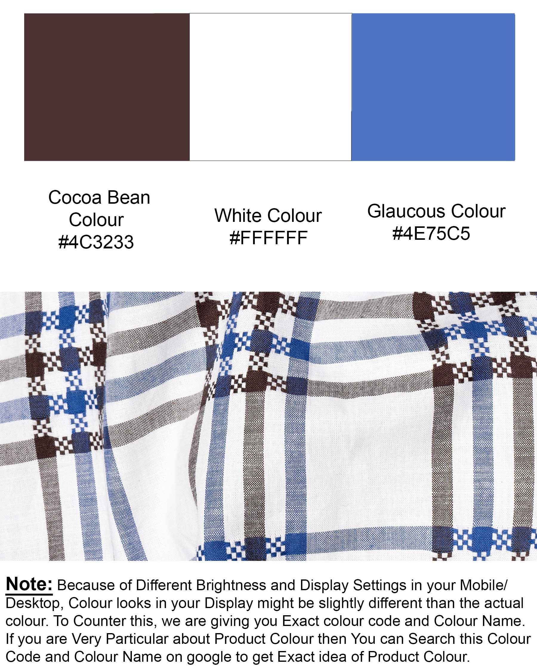 Bright White Plaid Dobby Textured Premium Giza Cotton Shir 6431-38, 6431-H-38, 6431-39, 6431-H-39, 6431-40, 6431- M-H-40, 6431-42, 6431-H-42, 6431-44, 6431-H-44, 6431-46, 6431-H-46, 6431-48, 6431-H-48, 6431-50, 6431-H-50, 6431-52, 6431-H-52