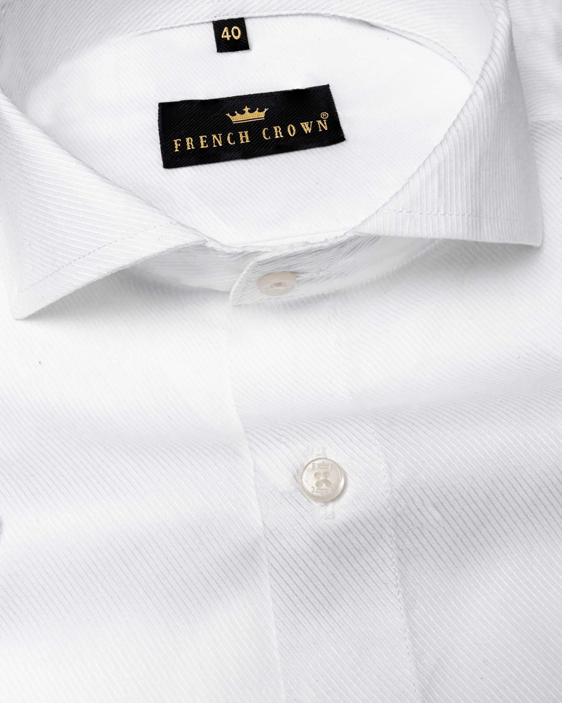 Bright White Dobby Textured Premium Giza  Cotton Shirt 6433-CA-38, 6433-CA-H-38, 6433-CA-39, 6433-CA-H-39, 6433-CA-40, 6433- M-H-40, 6433-CA-42, 6433-CA-H-42, 6433-CA-44, 6433-CA-H-44, 6433-CA-46, 6433-CA-H-46, 6433-CA-48, 6433-CA-H-48, 6433-CA-50, 6433-CA-H-50, 6433-CA-52, 6433-CA-H-52