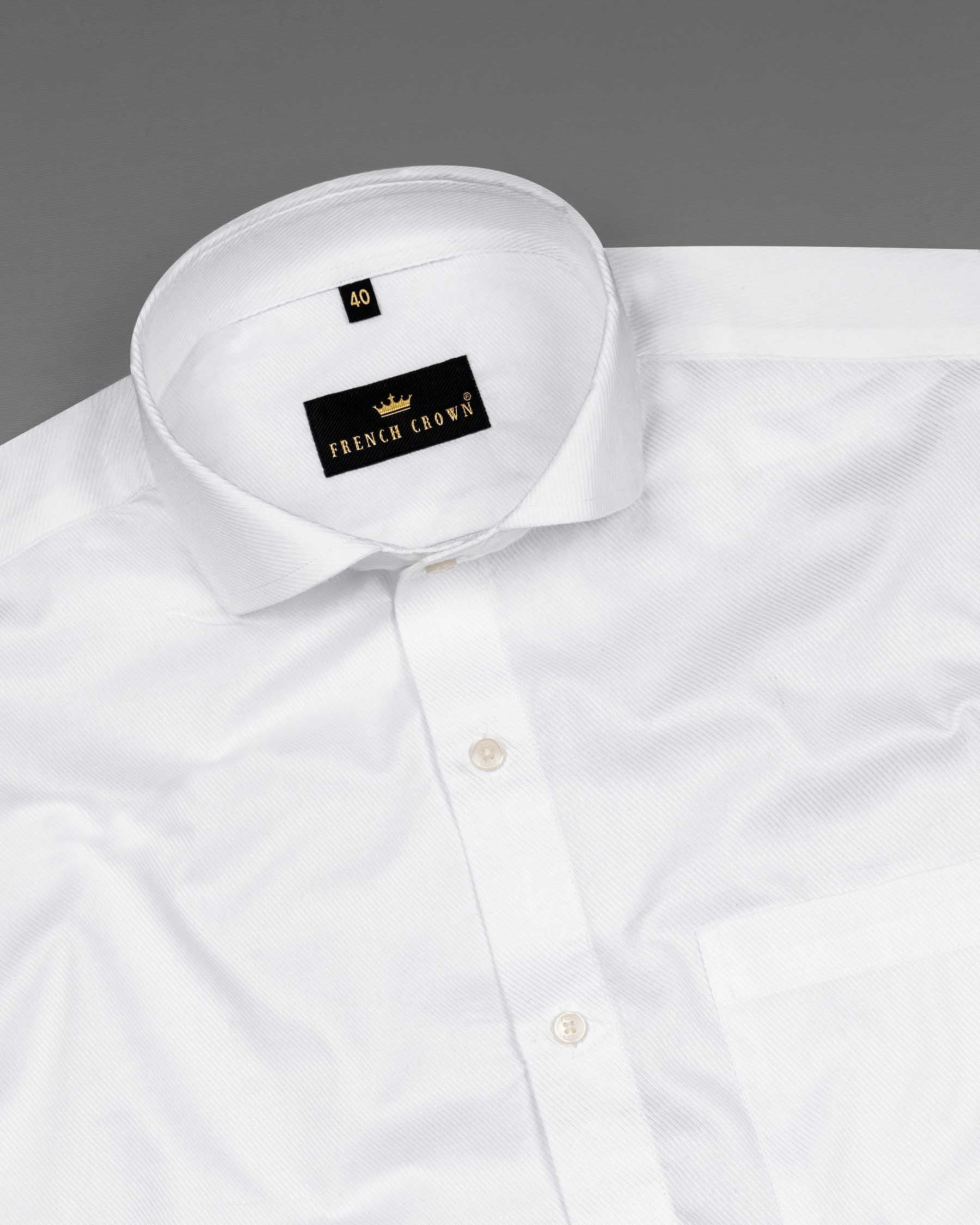 Bright White Dobby Textured Premium Giza  Cotton Shirt 6433-CA-38, 6433-CA-H-38, 6433-CA-39, 6433-CA-H-39, 6433-CA-40, 6433- M-H-40, 6433-CA-42, 6433-CA-H-42, 6433-CA-44, 6433-CA-H-44, 6433-CA-46, 6433-CA-H-46, 6433-CA-48, 6433-CA-H-48, 6433-CA-50, 6433-CA-H-50, 6433-CA-52, 6433-CA-H-52