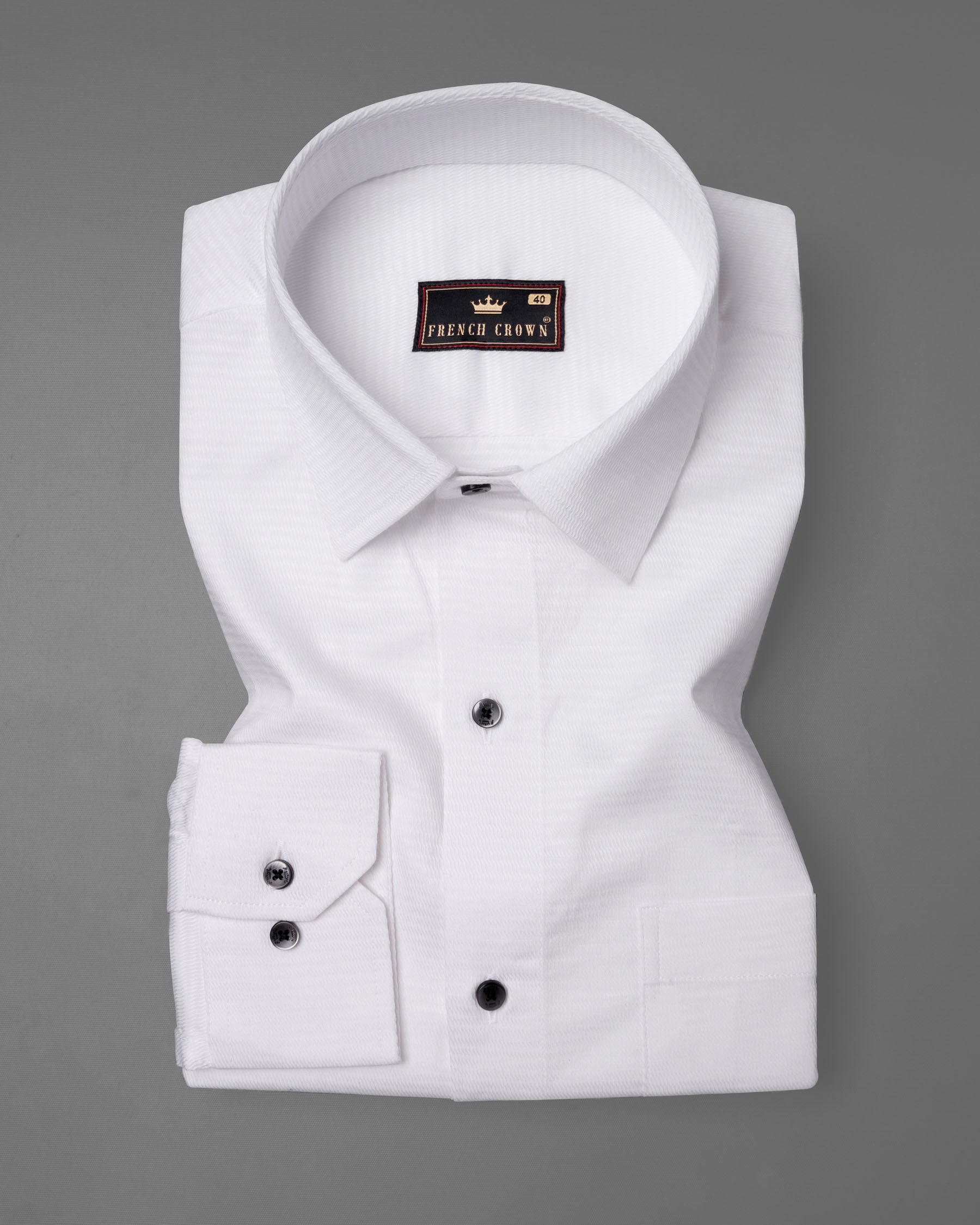 Bright White Dobby Textured Premium Giza Cotton Shirt 6436-BLK-38, 6436-BLK-H-38, 6436-BLK-39, 6436-BLK-H-39, 6436-BLK-40, 6436- M-H-40, 6436-BLK-42, 6436-BLK-H-42, 6436-BLK-44, 6436-BLK-H-44, 6436-BLK-46, 6436-BLK-H-46, 6436-BLK-48, 6436-BLK-H-48, 6436-BLK-50, 6436-BLK-H-50, 6436-BLK-52, 6436-BLK-H-52
