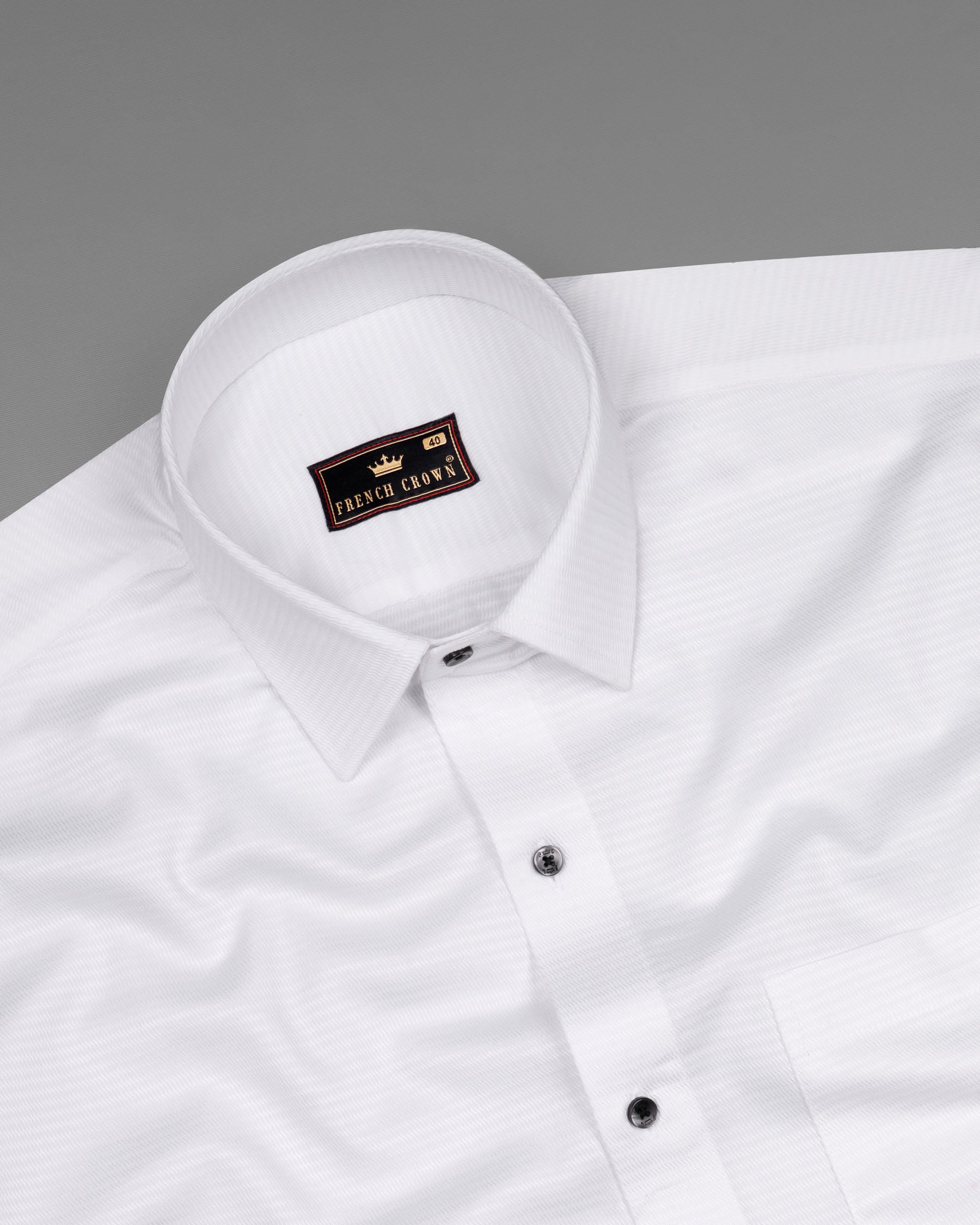 Bright White Dobby Textured Premium Giza Cotton Shirt 6436-BLK-38, 6436-BLK-H-38, 6436-BLK-39, 6436-BLK-H-39, 6436-BLK-40, 6436- M-H-40, 6436-BLK-42, 6436-BLK-H-42, 6436-BLK-44, 6436-BLK-H-44, 6436-BLK-46, 6436-BLK-H-46, 6436-BLK-48, 6436-BLK-H-48, 6436-BLK-50, 6436-BLK-H-50, 6436-BLK-52, 6436-BLK-H-52
