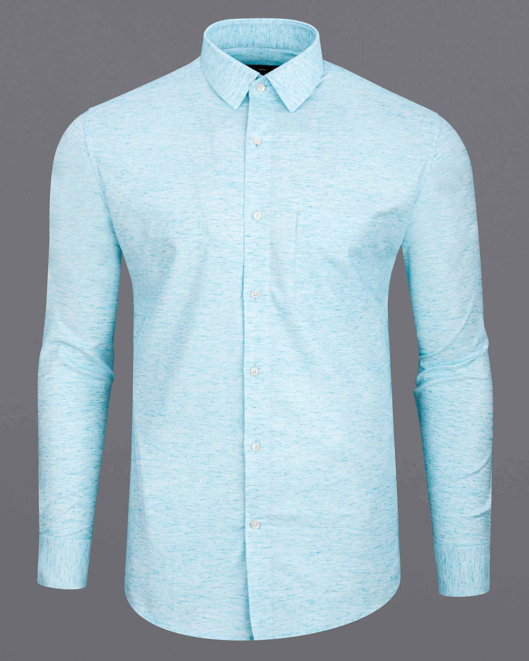 Morning Glory Blue Twill Textured Premium Cotton Shirt 6444-38, 6444-H-38, 6444-39, 6444-H-39, 6444-40, 6444-H-40, 6444-42, 6444-H-42, 6444-44, 6444-H-44, 6444-46, 6444-H-46, 6444-48, 6444-H-48, 6444-50, 6444-H-50, 6444-52, 6444-H-52