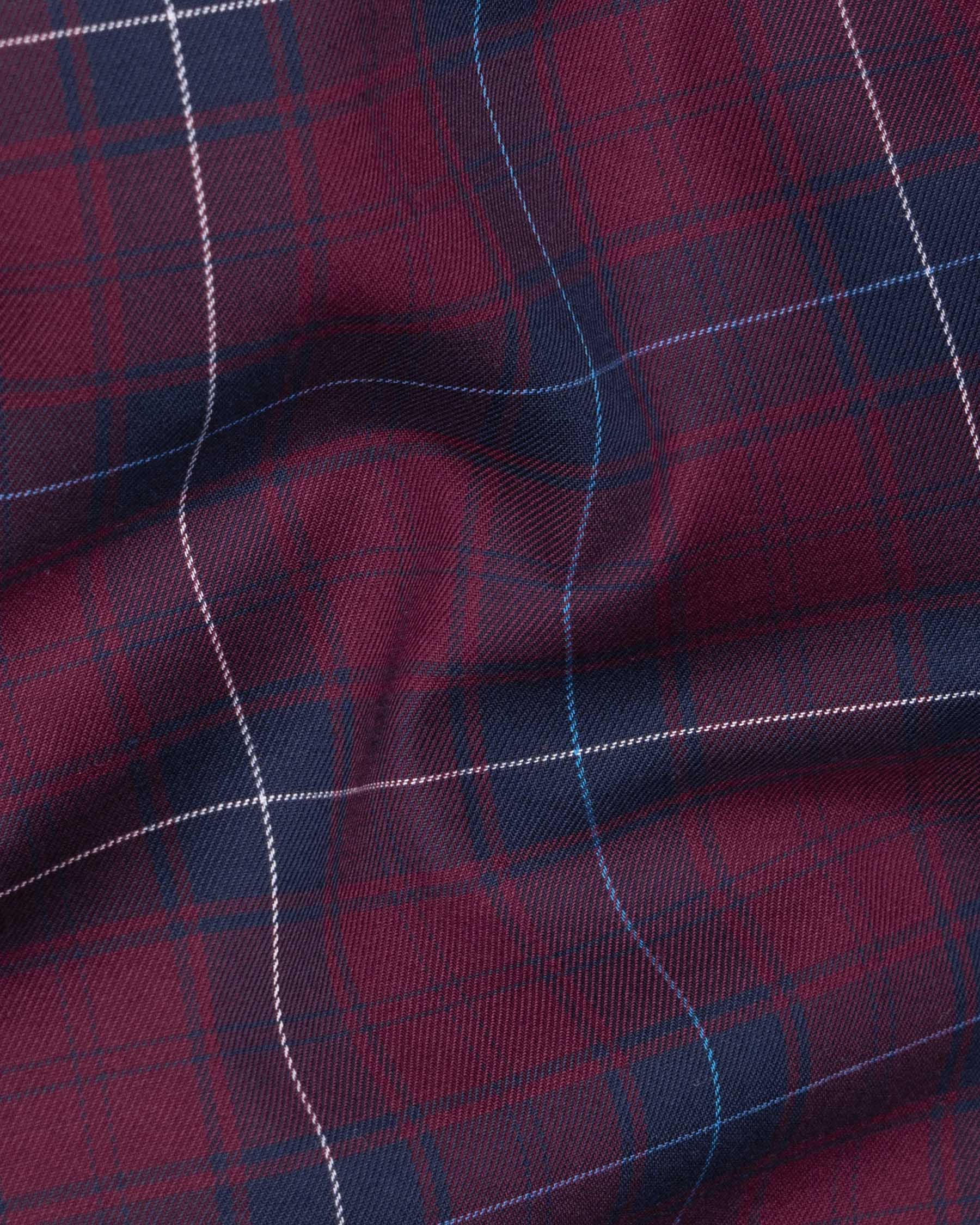 Tawny Port Twill Windowpane Premium Cotton Shirt 6445-38, 6445-H-38, 6445-39, 6445-H-39, 6445-40, 6445-H-40, 6445-42, 6445-H-42, 6445-44, 6445-H-44, 6445-46, 6445-H-46, 6445-48, 6445-H-48, 6445-50, 6445-H-50, 6445-52, 6445-H-52