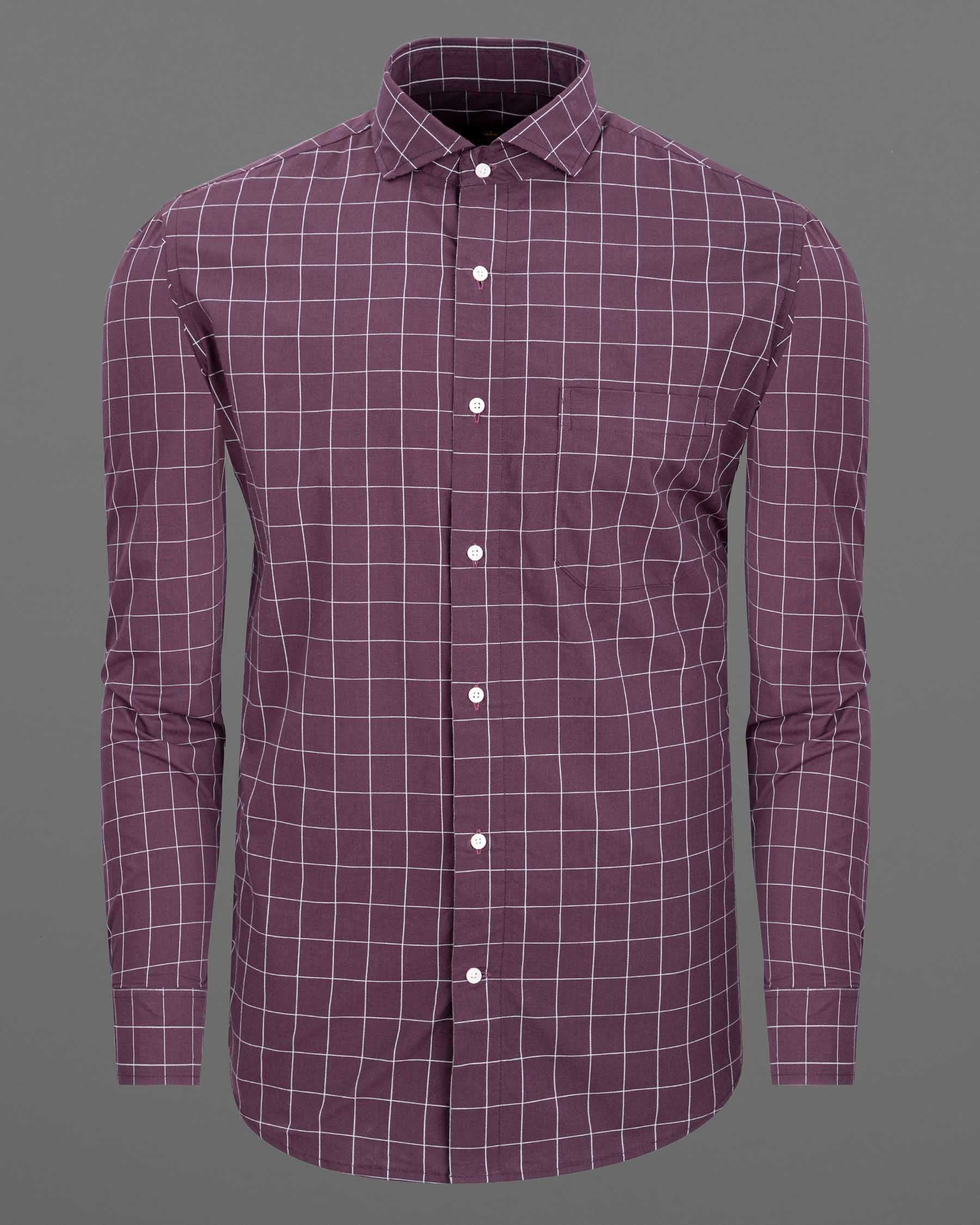 Wenge Windowpane Dobby Textured Premium Giza Cotton Shirt 6448-38, 6448-H-38, 6448-39, 6448-H-39, 6448-40, 6448-H-40, 6448-42, 6448-H-42, 6448-44, 6448-H-44, 6448-46, 6448-H-46, 6448-48, 6448-H-48, 6448-50, 6448-H-50, 6448-52, 6448-H-52