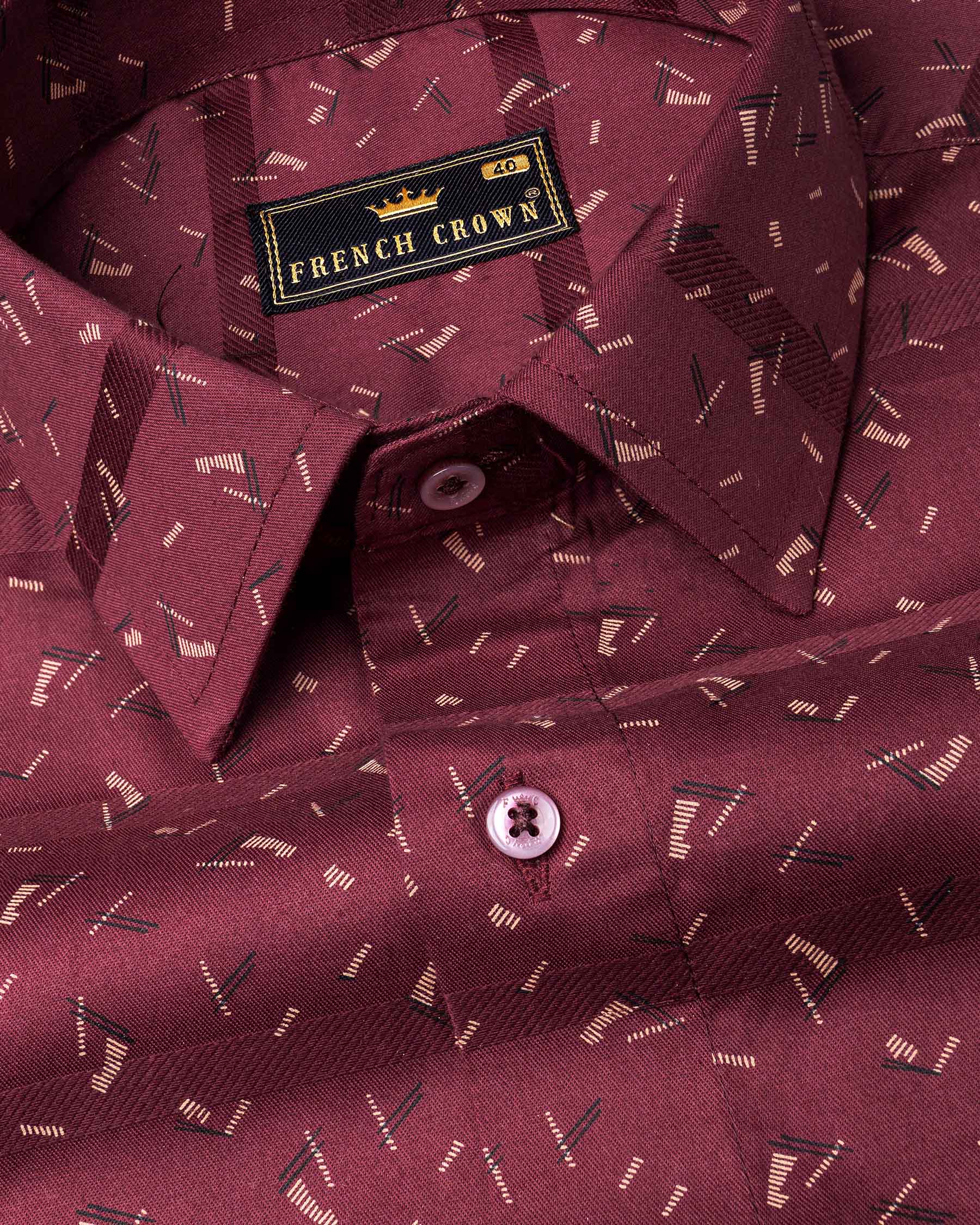 Corovan Maroon Striped Printed Dobby Textured Premium Giza Cotton Shirt 6471-MN-38, 6471-MN-H-38, 6471-MN-39, 6471-MN-H-39, 6471-MN-40, 6471-MN-H-40, 6471-MN-42, 6471-MN-H-42, 6471-MN-44, 6471-MN-H-44, 6471-MN-46, 6471-MN-H-46, 6471-MN-48, 6471-MN-H-48, 6471-MN-50, 6471-MN-H-50, 6471-MN-52, 6471-MN-H-52AC