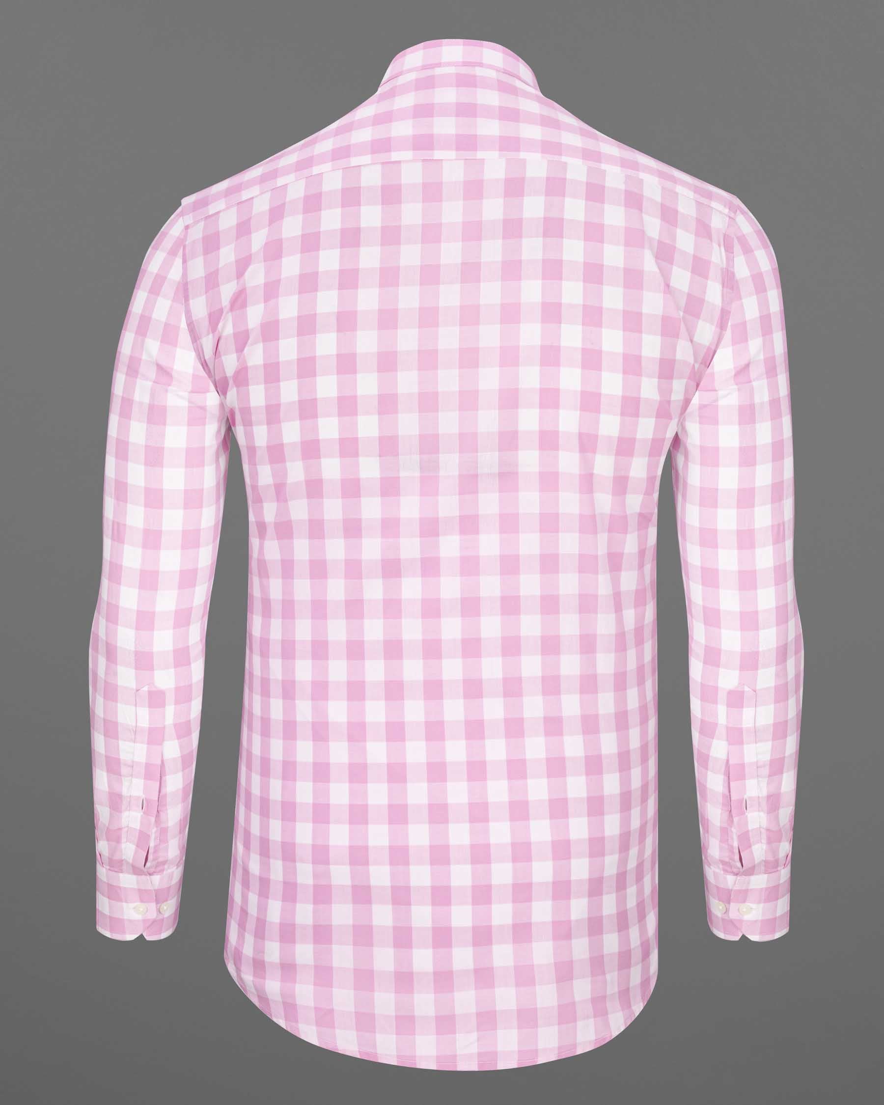 Chantilly Pink and White Checkered Premium Cotton Shirt 6501-M-38, 6501-M-H-38, 6501-M-39, 6501-M-H-39, 6501-M-40, 6501-M-H-40, 6501-M-42, 6501-M-H-42, 6501-M-44, 6501-M-H-44, 6501-M-46, 6501-M-H-46, 6501-M-48, 6501-M-H-48, 6501-M-50, 6501-M-H-50, 6501-M-52, 6501-M-H-52